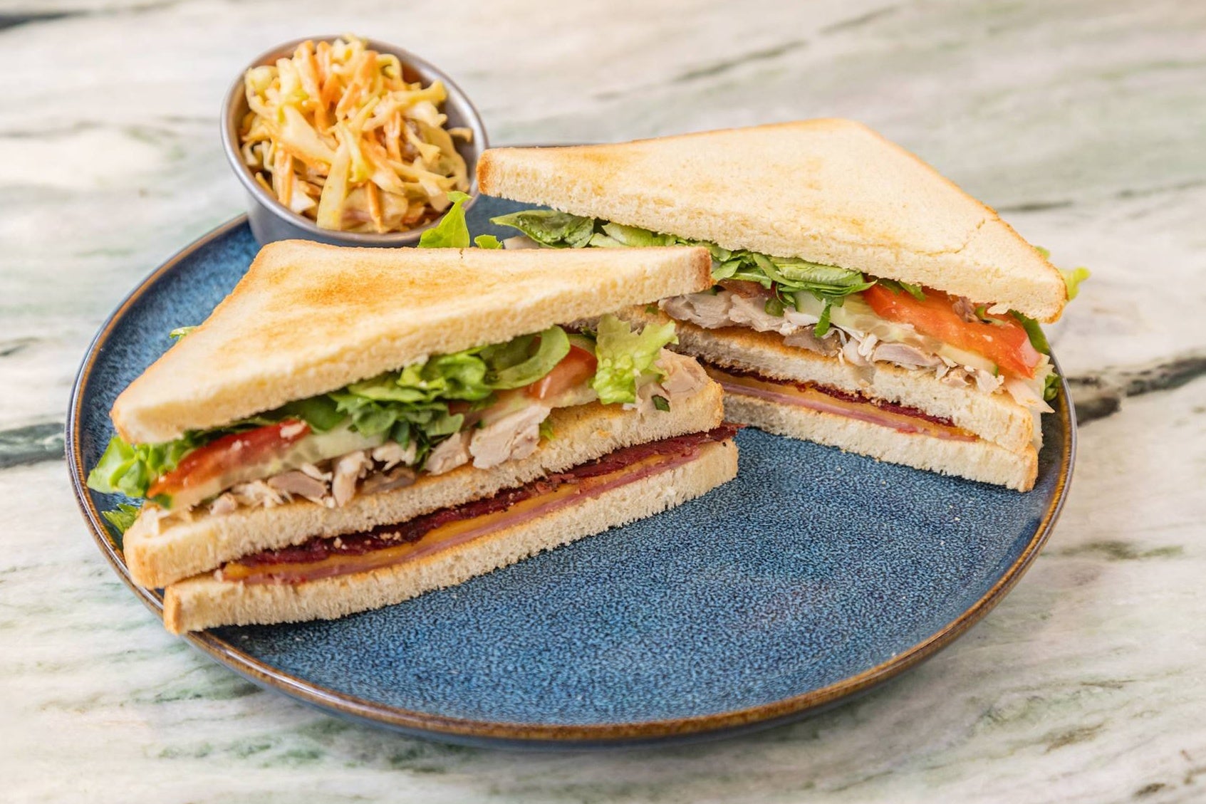 Salmon Club Sandwich