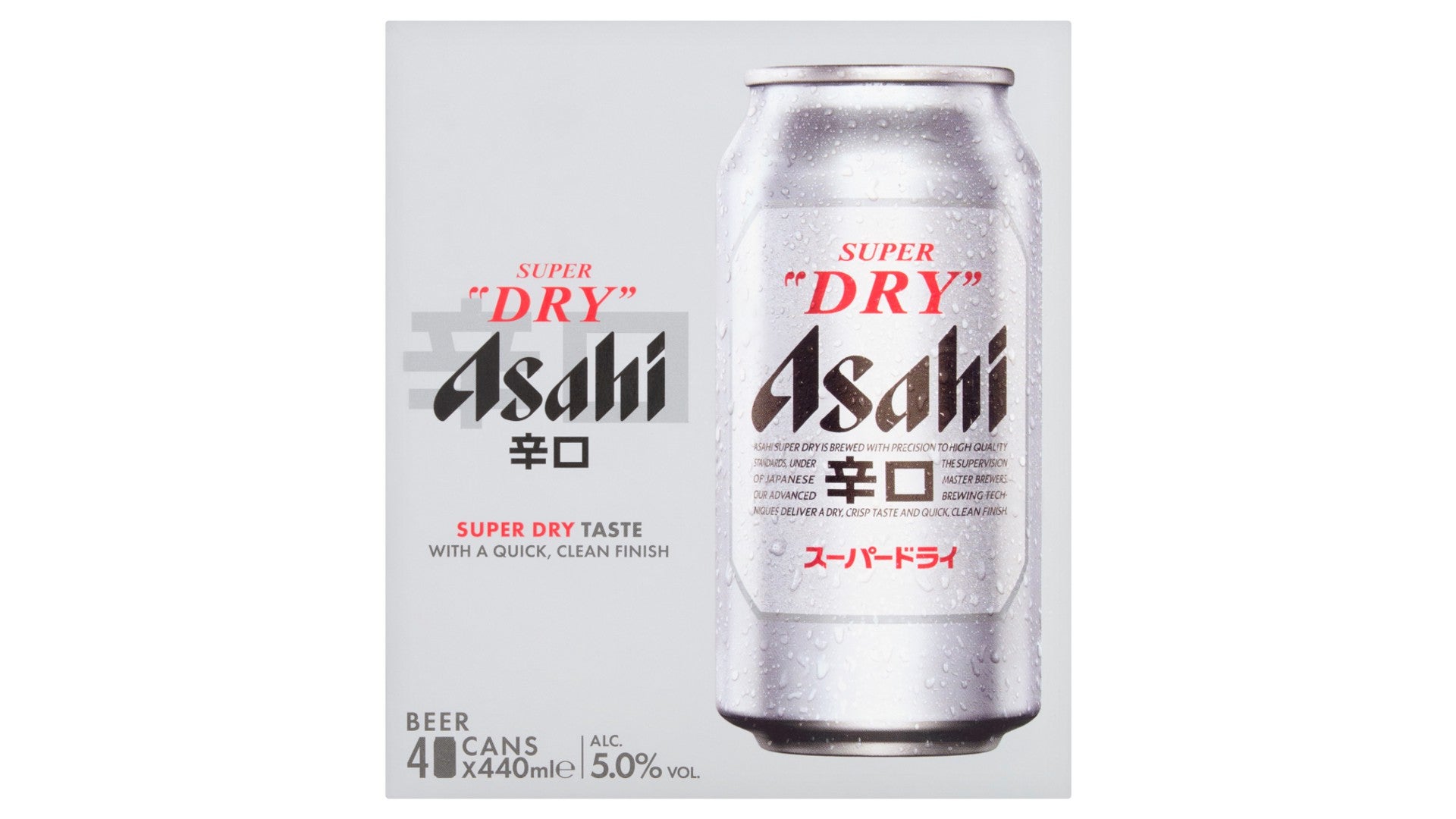 Asahi Super Dry Beer 4 x 440ml