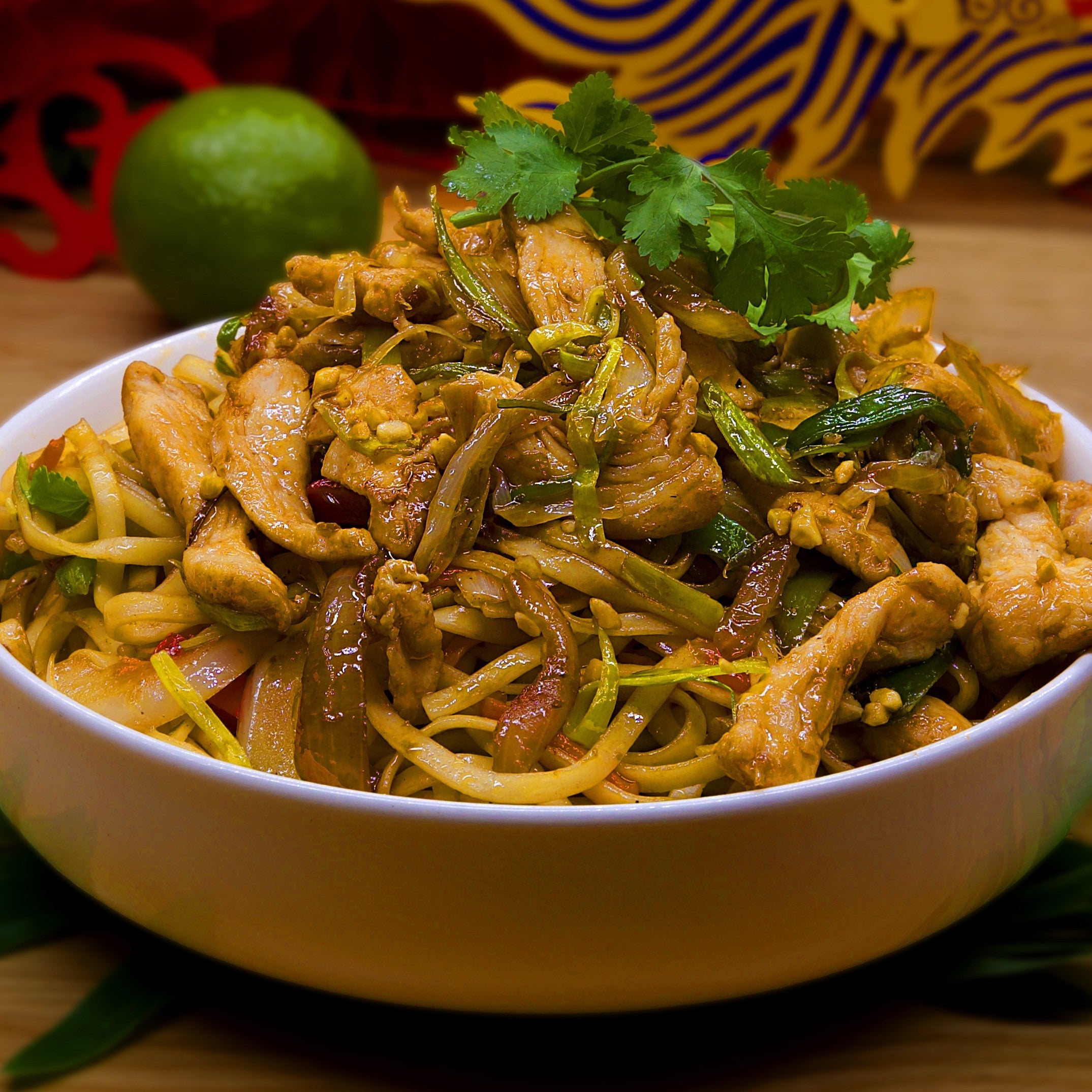 NOUILLES SAUTÉES POULET