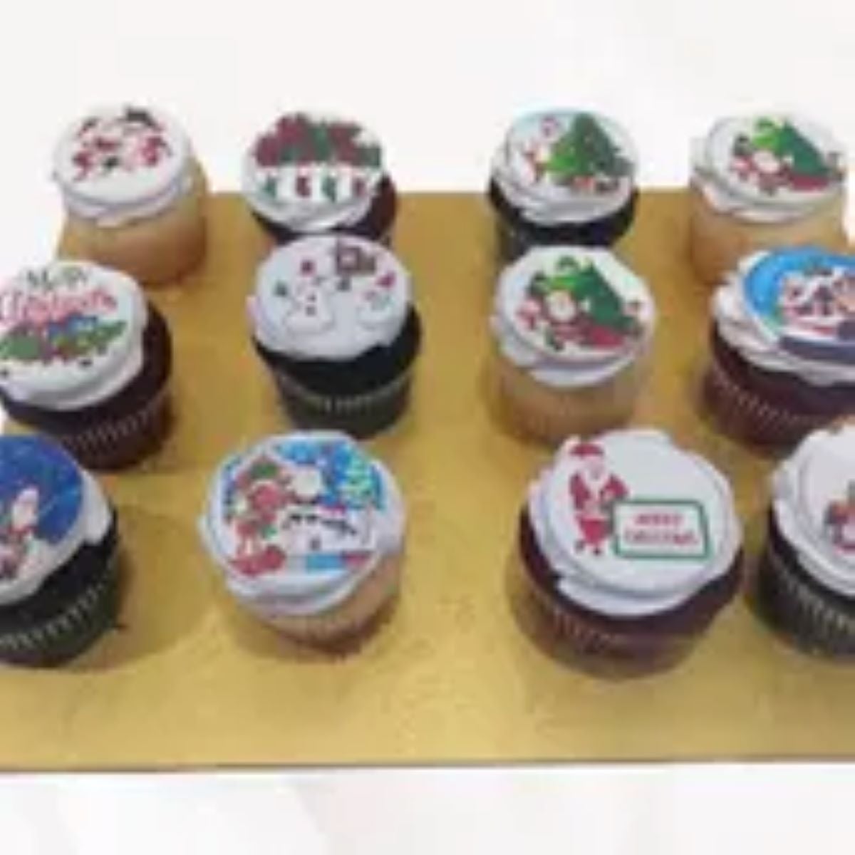 Cupcakes cake Christmas pictures