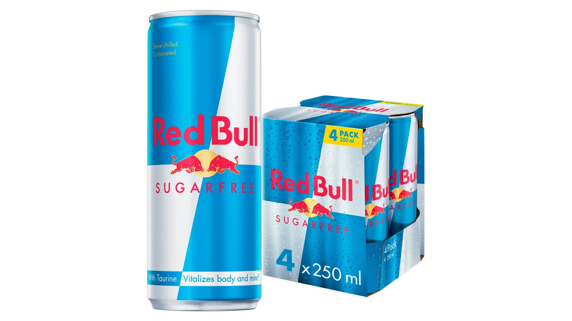 Red Bull Sugar Free Multipack 4X250ML