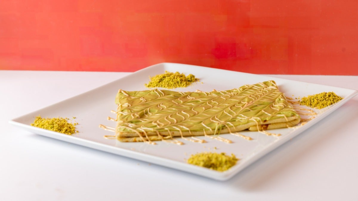 Crepe Pistachio Sauce