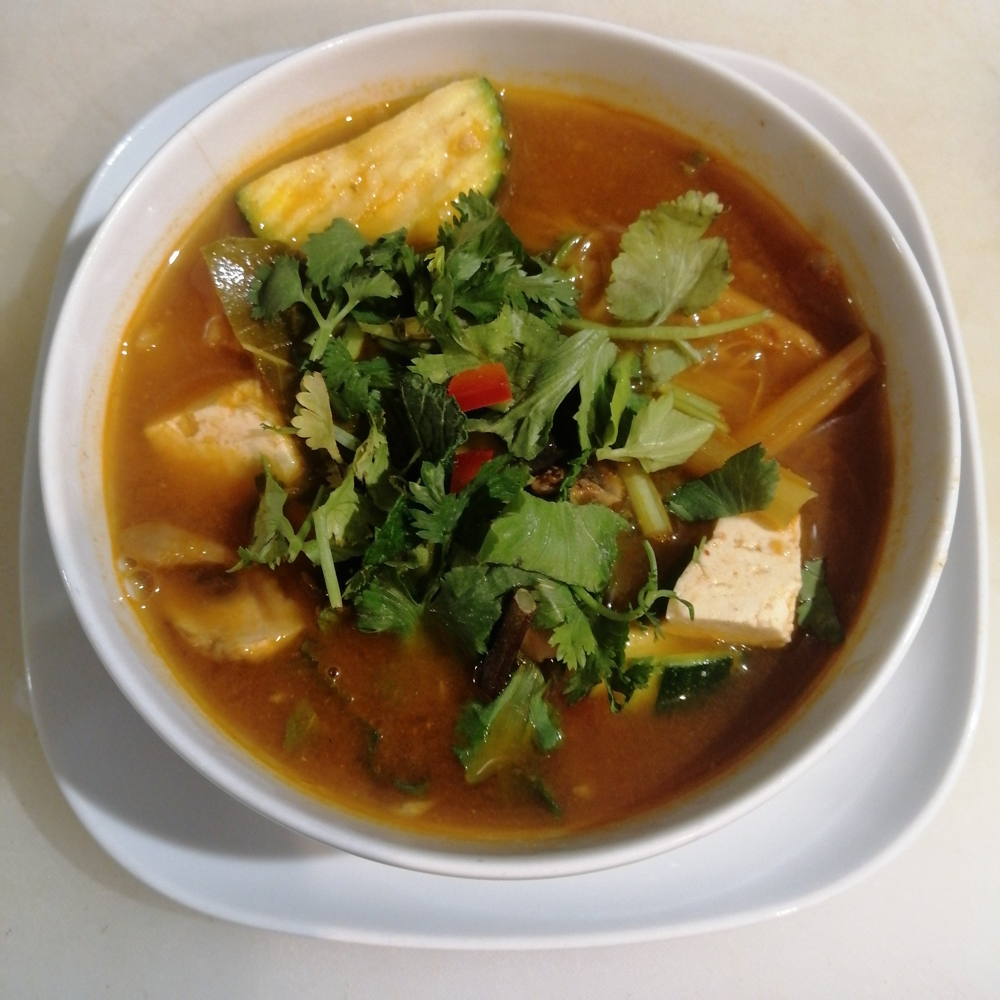🍲 S3 Soupe Tofu & légumes à la citronnelle