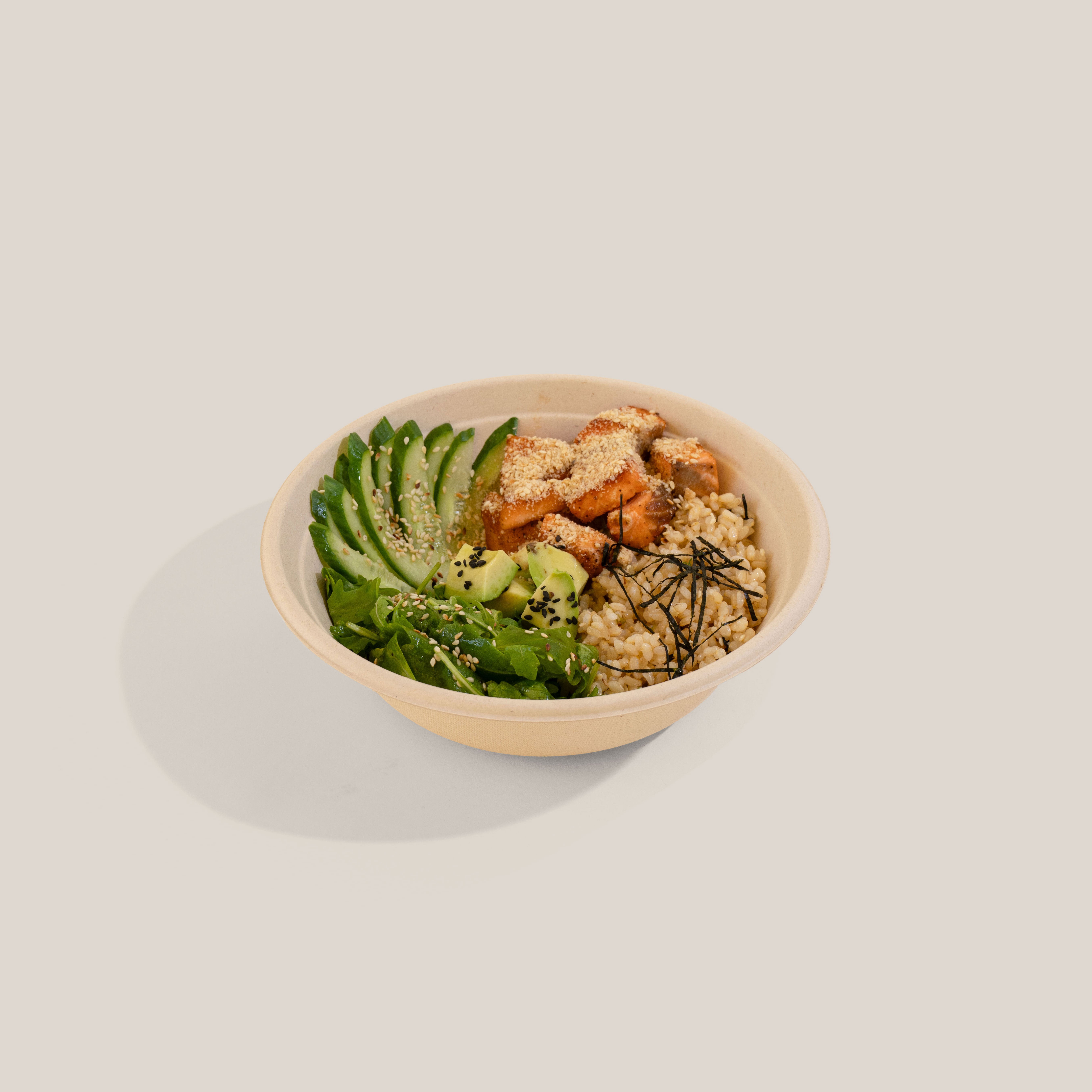 Salmon Poke Bowl With Tamari Dressing