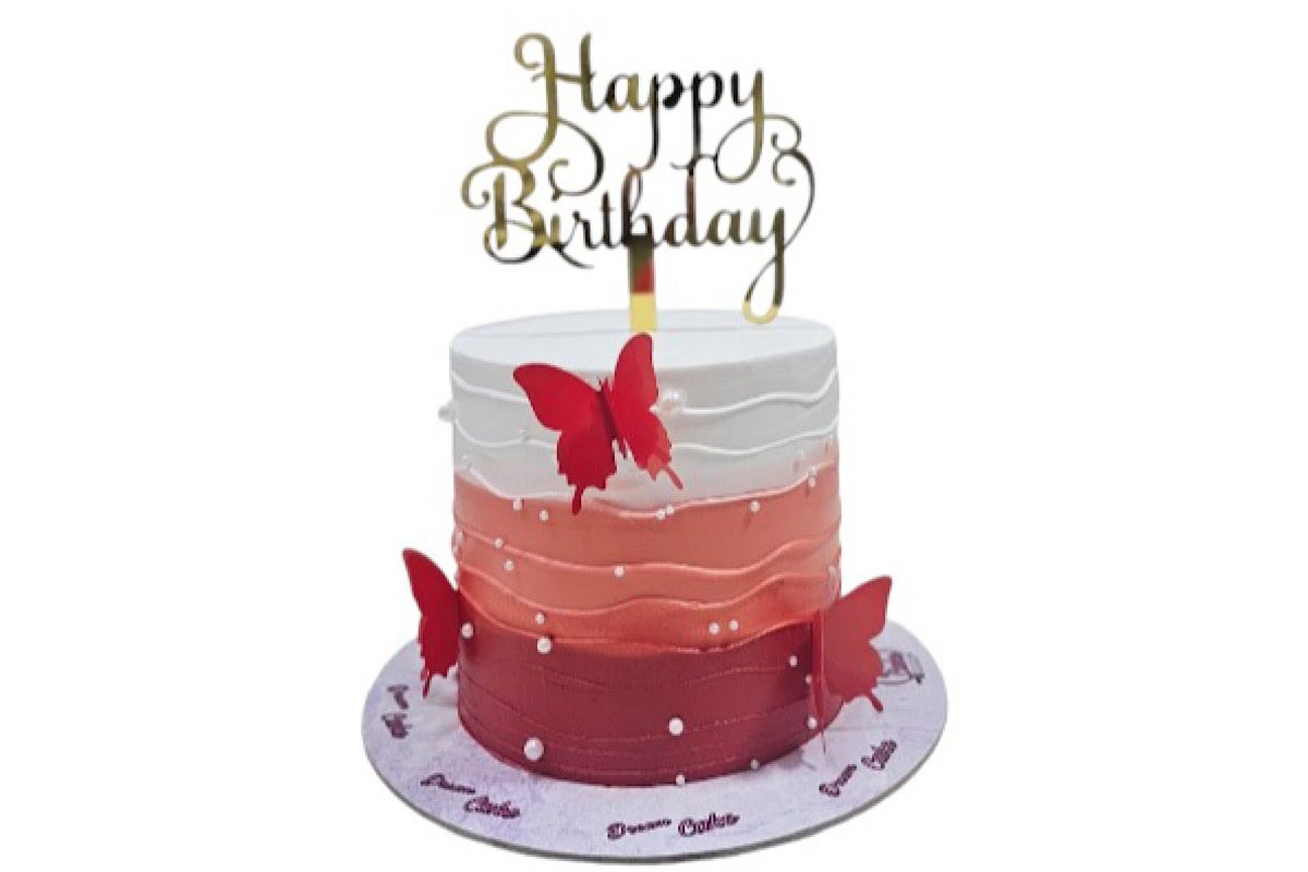 Butterfly red cake