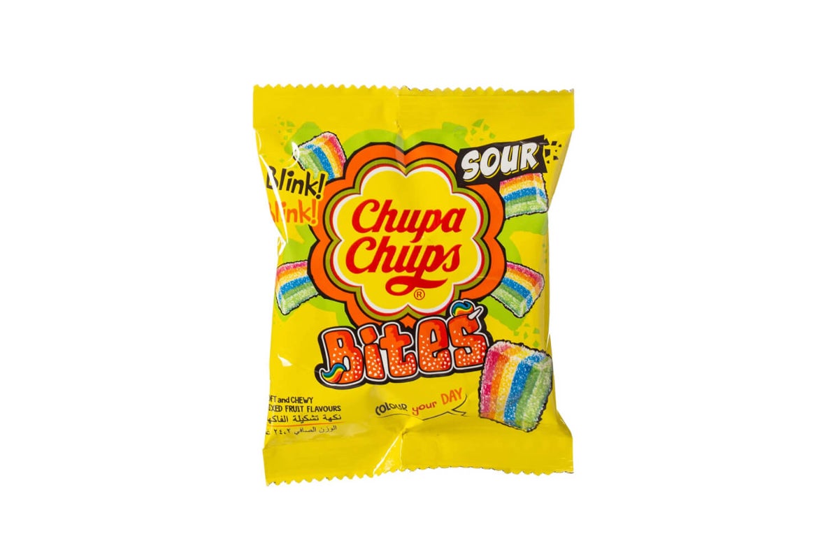 Chupa Chups Mixed Fruit Sour Bites, 24.2g