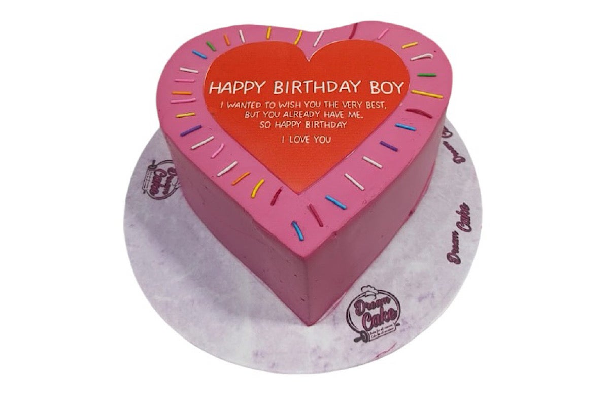 Heart Pink Cake 1