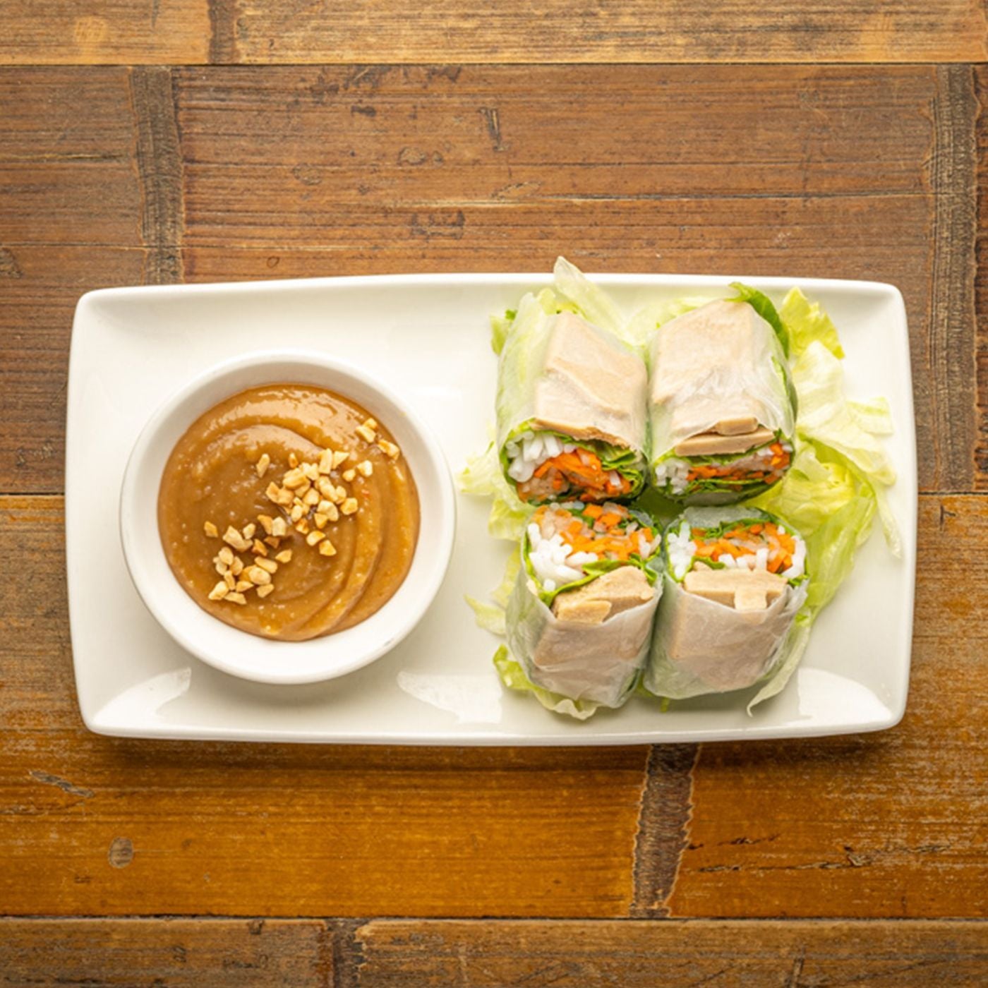 Summer rolls (vegan chicken)