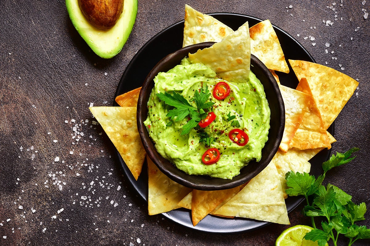 Guacamole chips tortillas 🥑