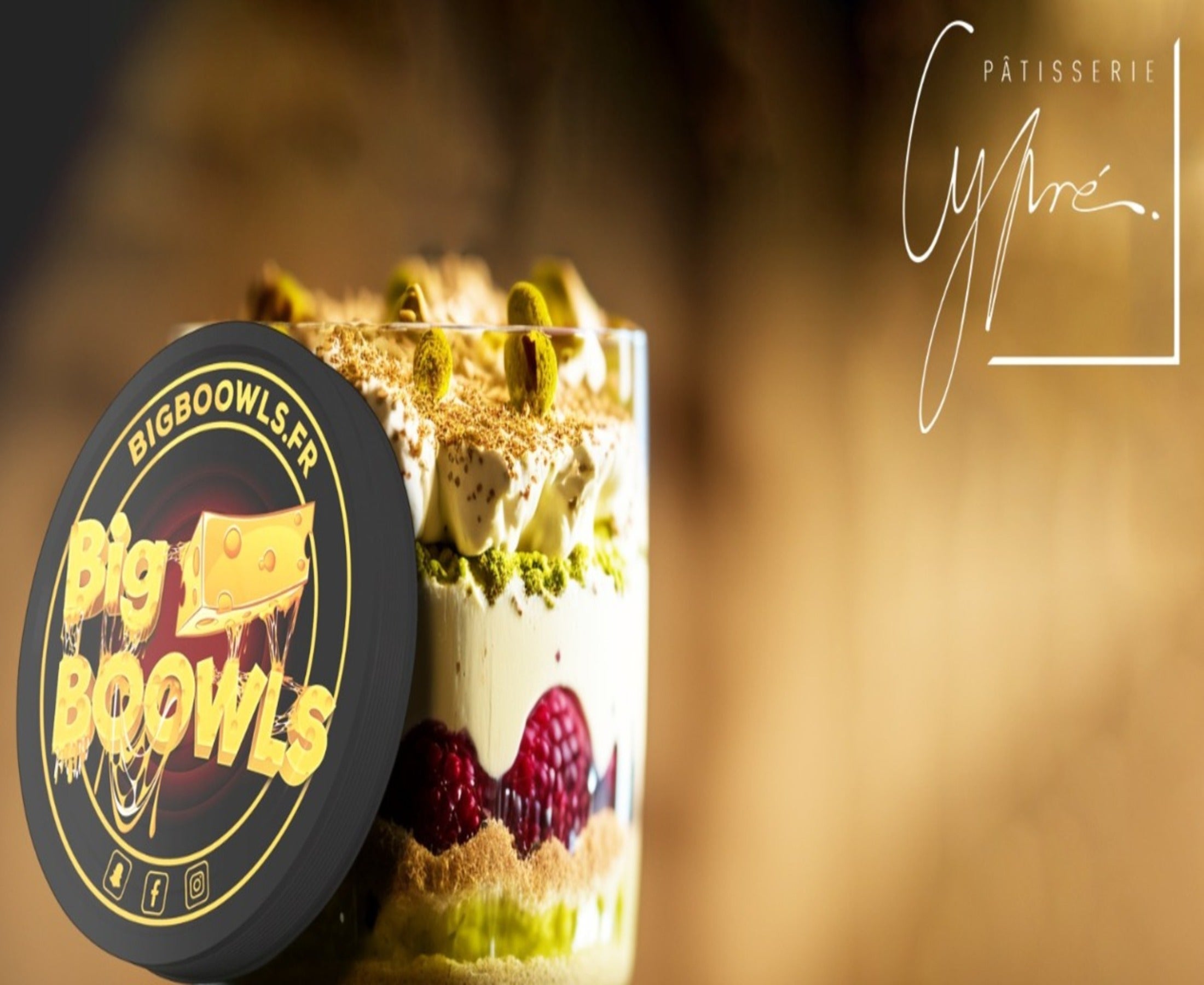 Tiramisu pistache framboise