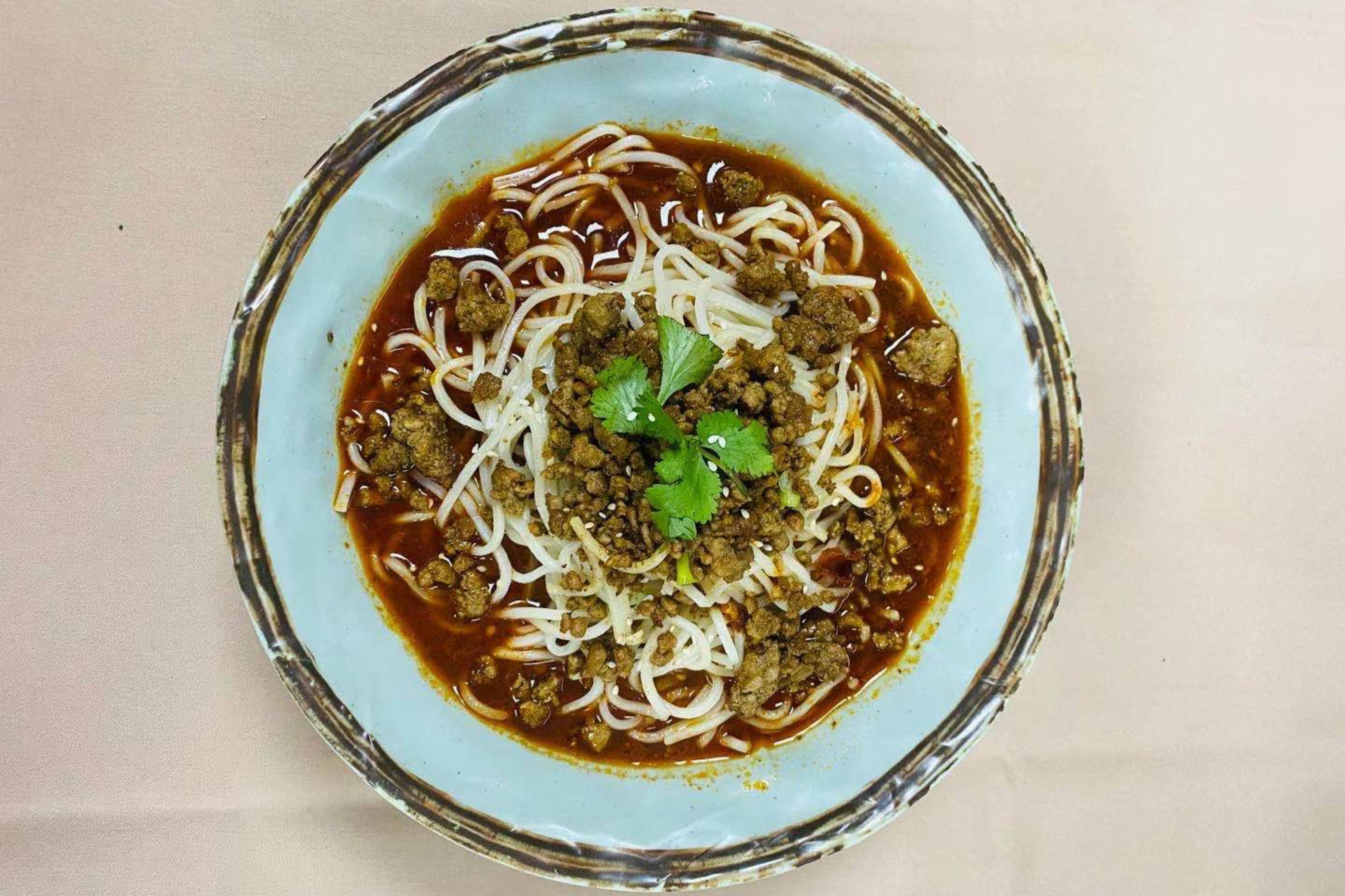 🌶️🌶️Sichuan DanDan Noodle with Minced Pork&Chili Sauce in Soup(四川担担面)