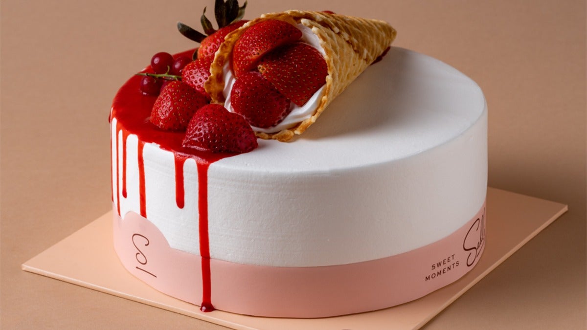 Strawberry Ice Cream Cake
