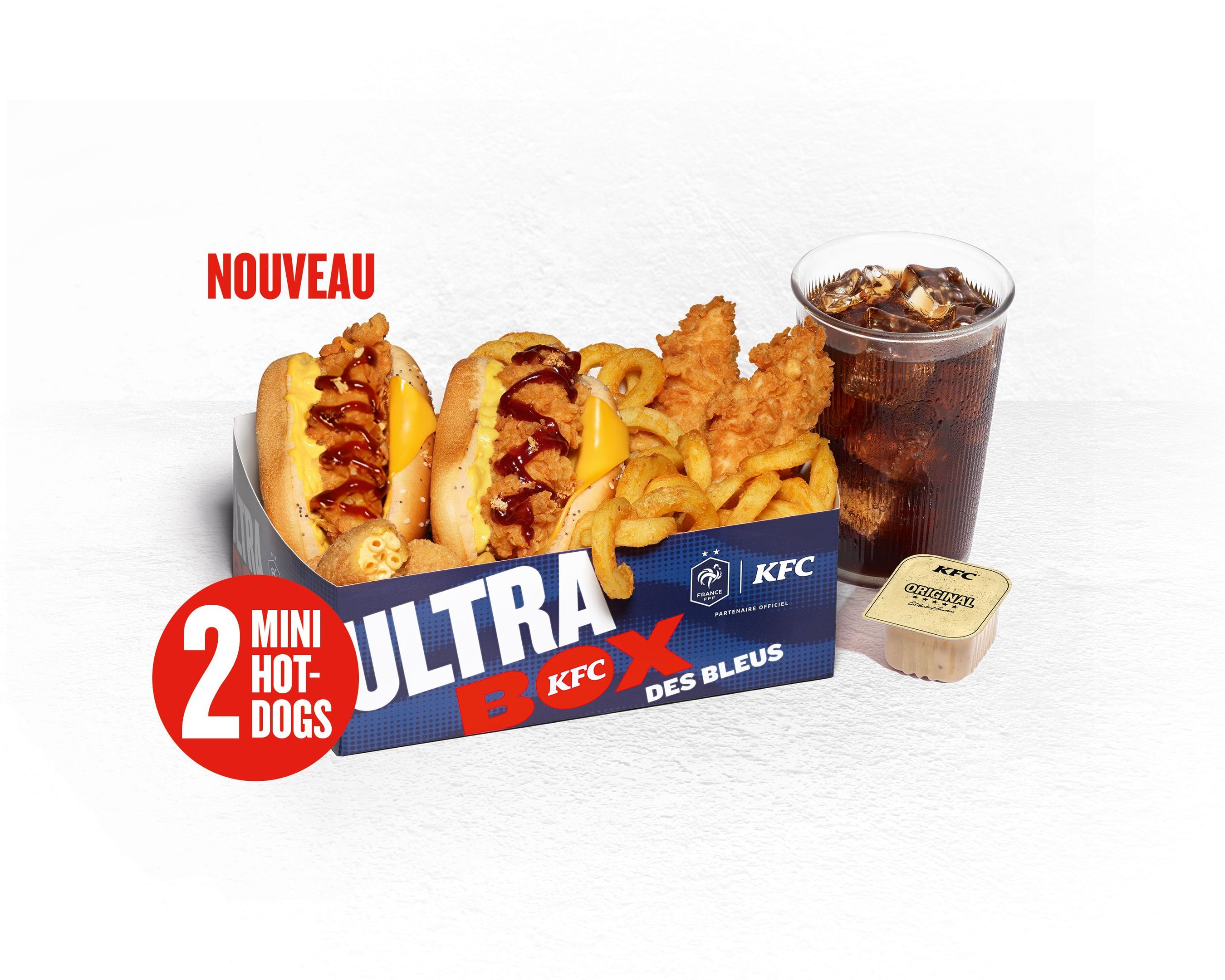 ULTRABOX DES BLEUS 2 MINI HOT-DOGS BBQ