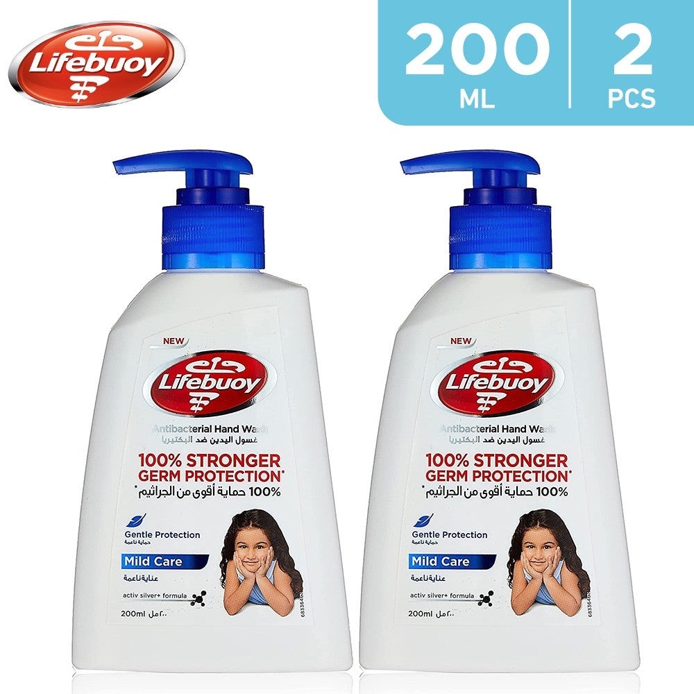 Lifebuoy Mild Care Handwash 2 x 200 ml