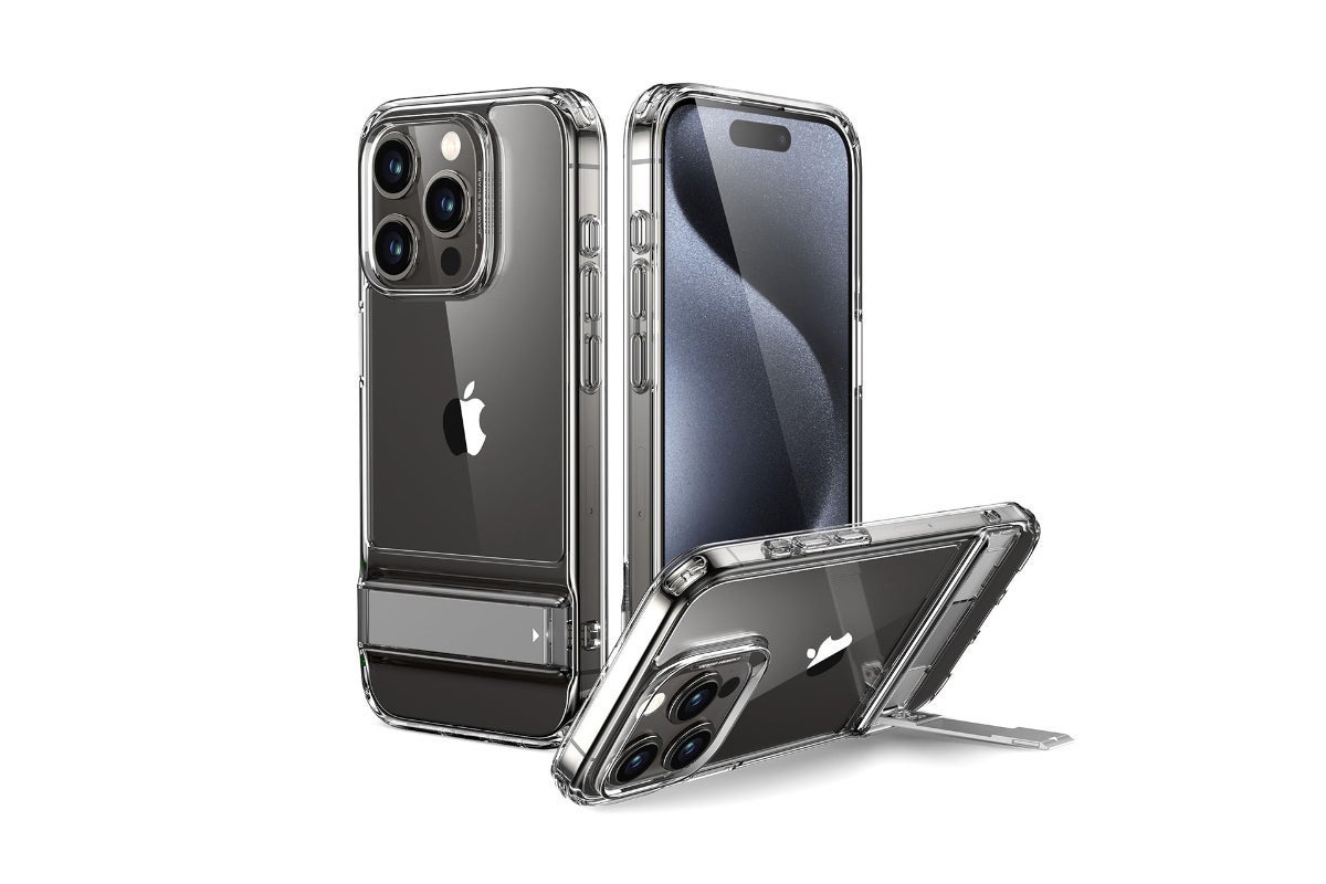 ESR Boost Kickstand Case For iPhone 15 Pro - Clear