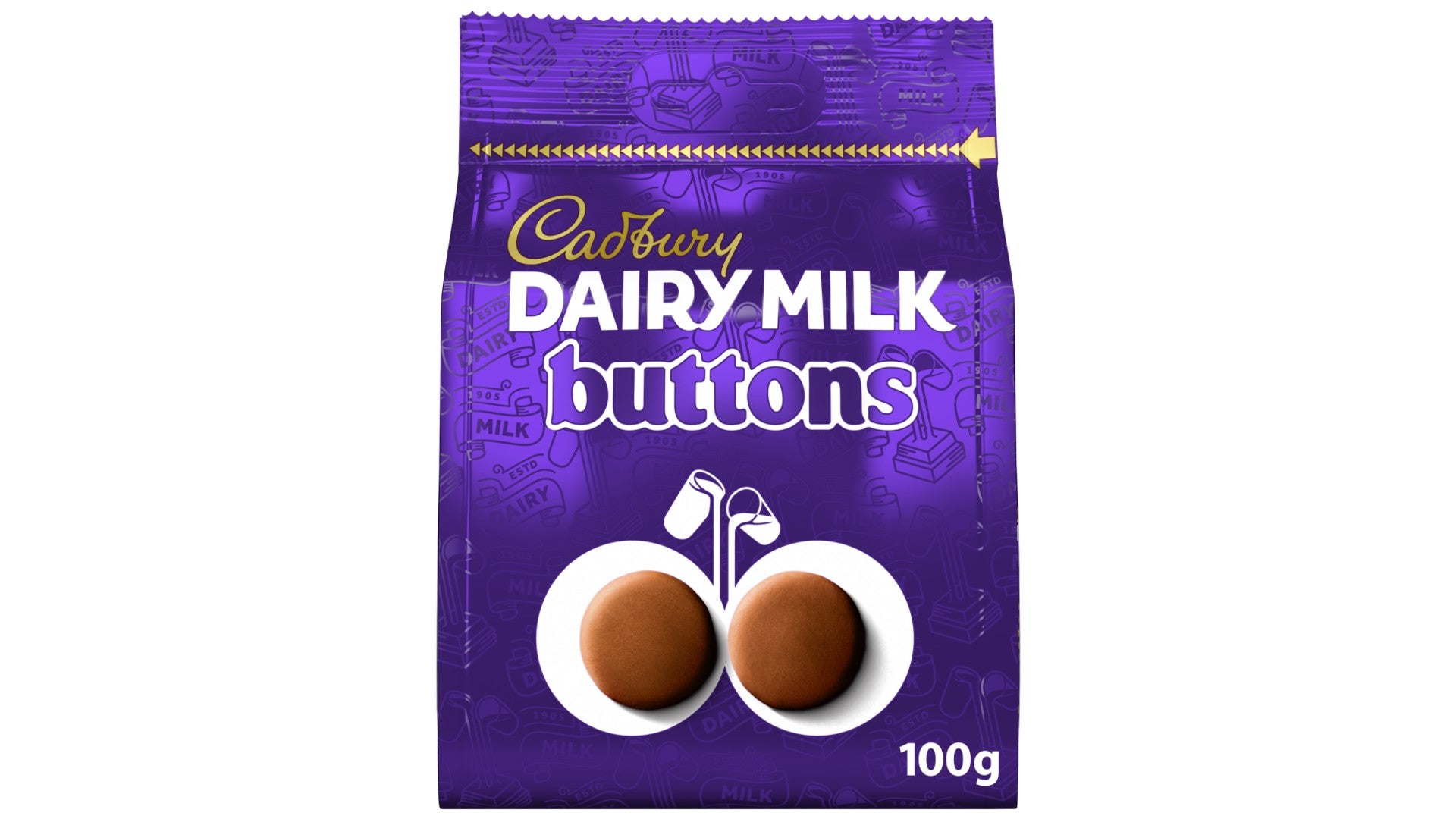 Cadbury Dairy Milk Chocolate Buttons Bag 100g