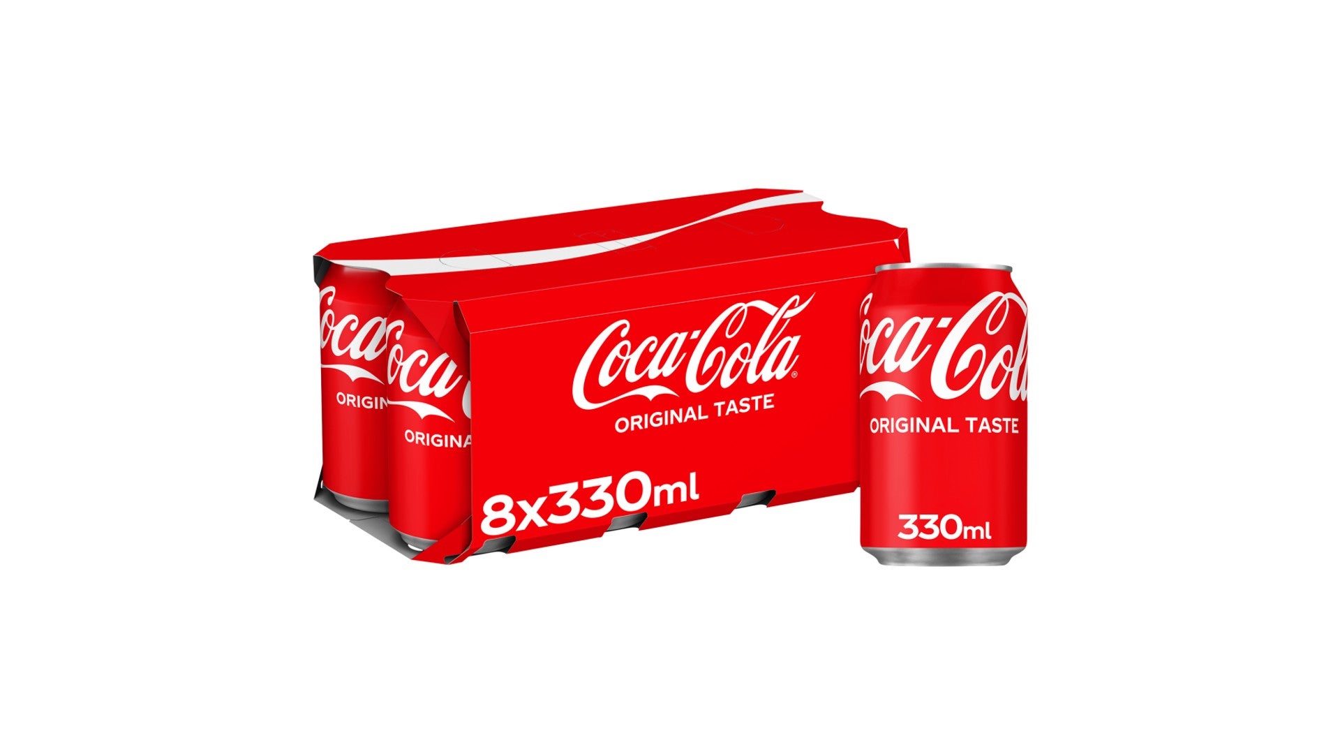 Coca-Cola Original Taste Cans 8 x 330ml