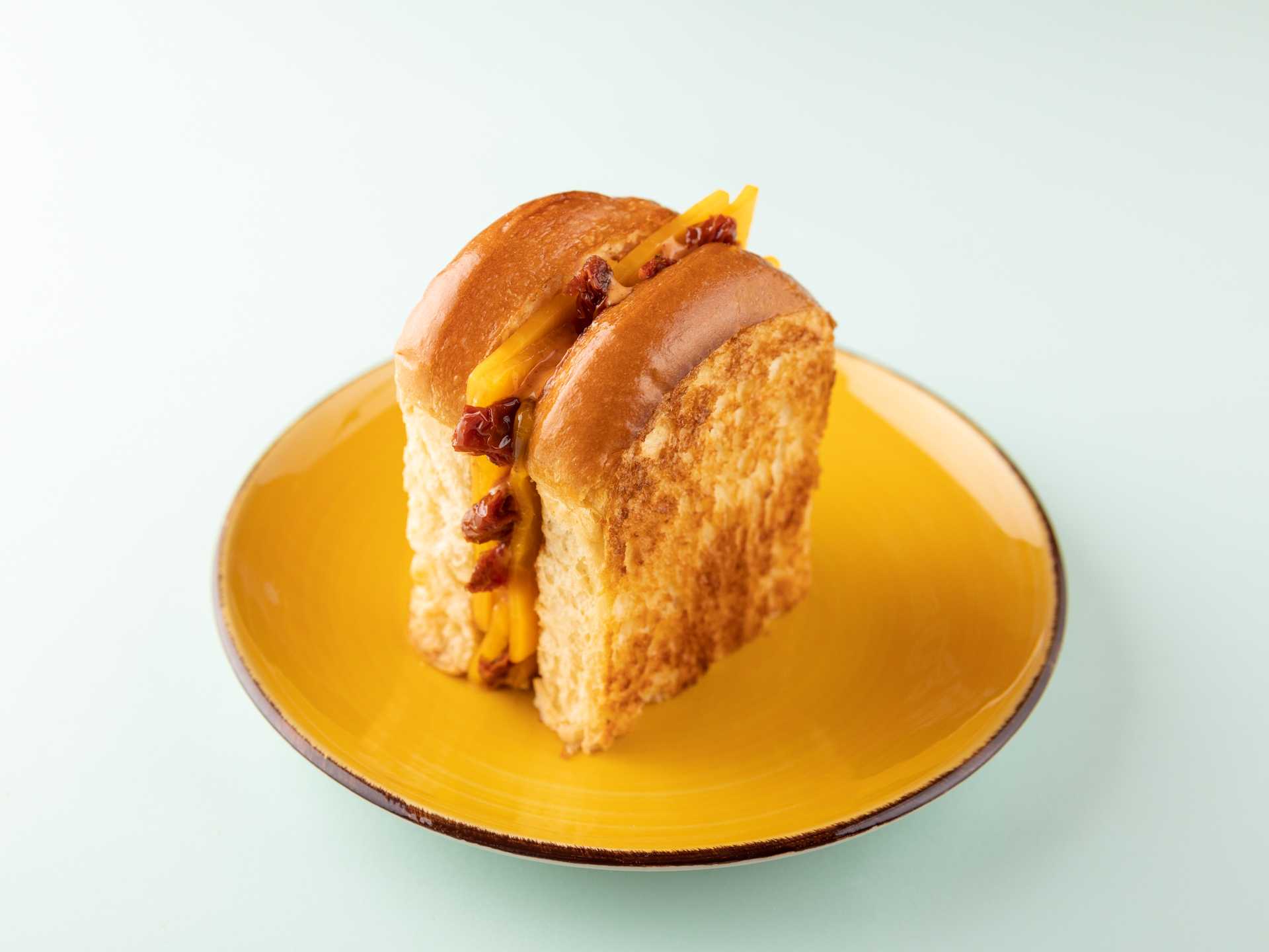 Squared Grilled Cheese Sandwich