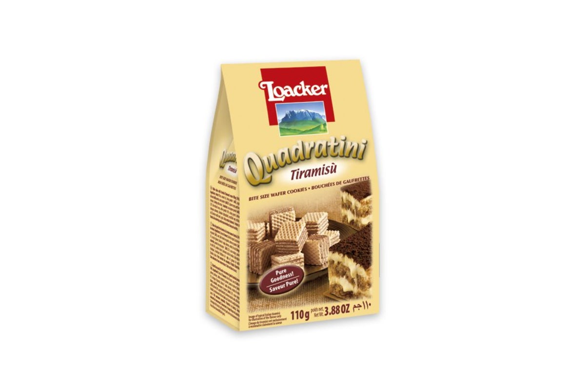 Loacker Quadratini Tiramisu Wafer Cookies, 110g