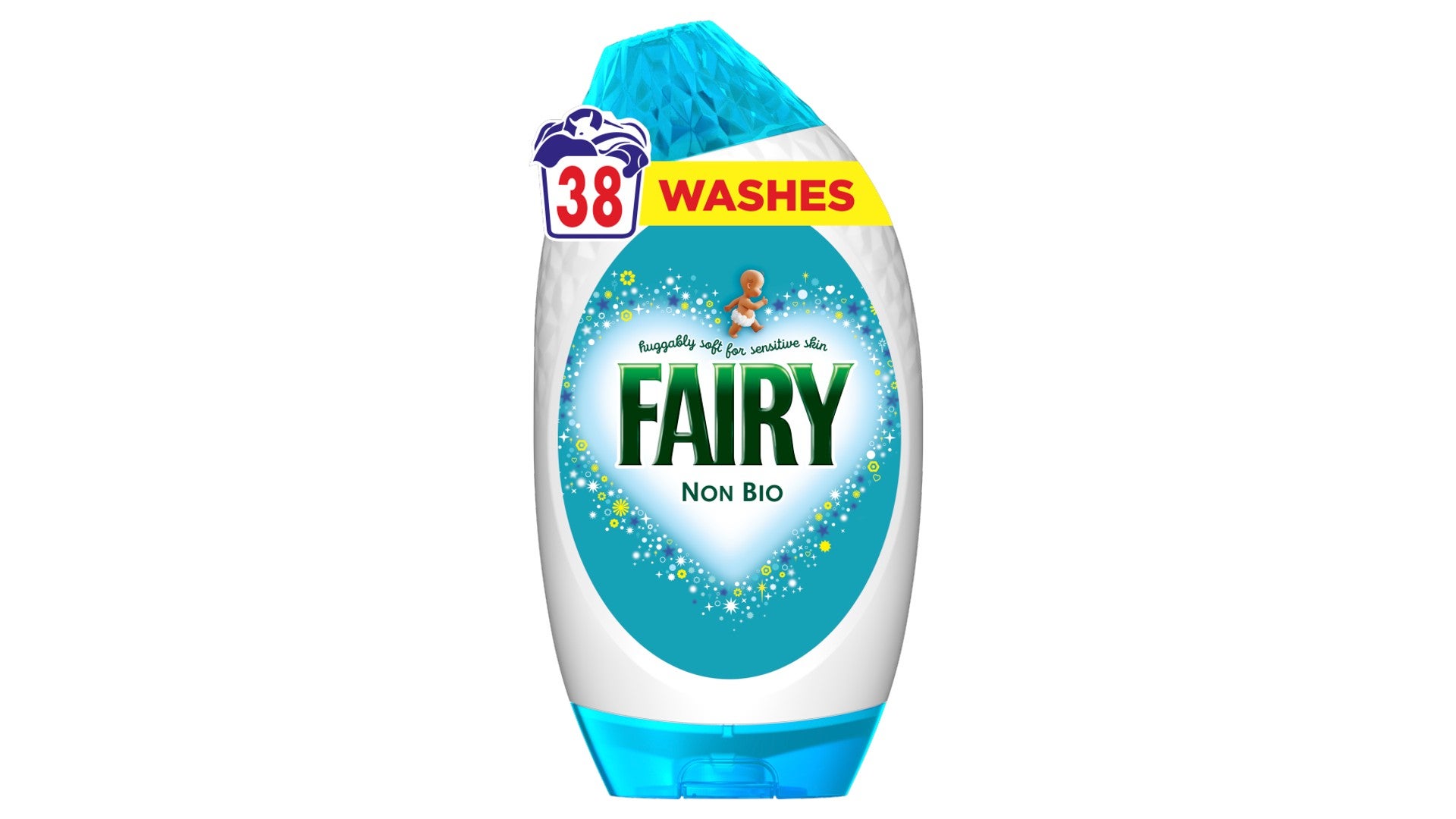 Fairy Non Bio Detergent Gel,38 Washes 1.254 L, Sensitive skin
