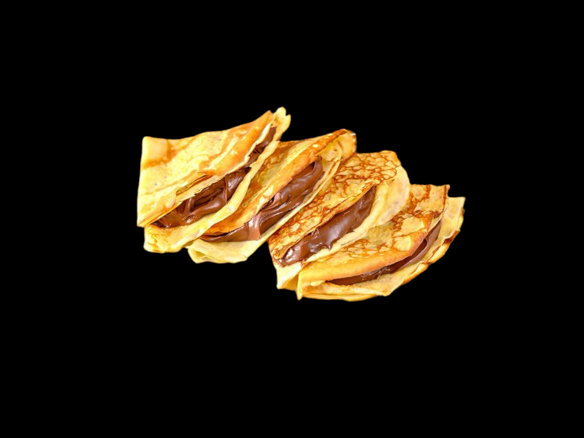 Crêpe nutella spéculoos et amandes