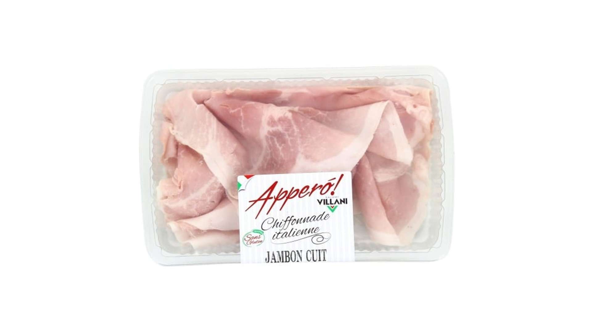 Villani Chiffonnade de jambon cuit La barquette de 80g