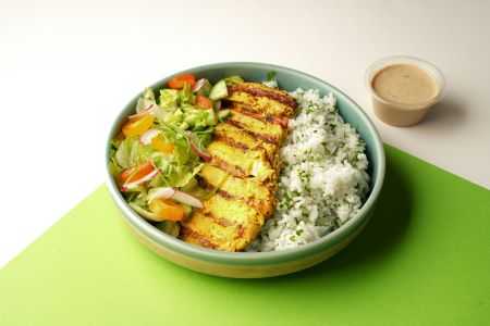 Healthy Chicken Platter with Rice