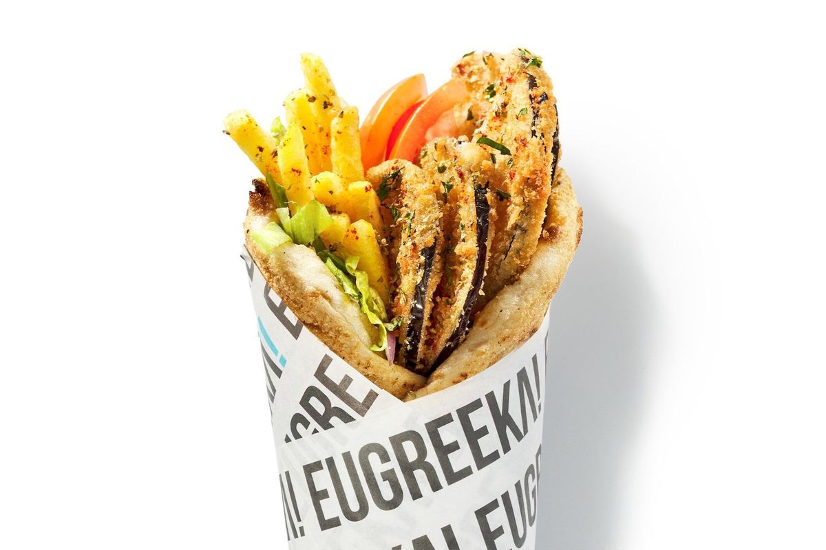 Panko Aubergine Souvlaki (VE)