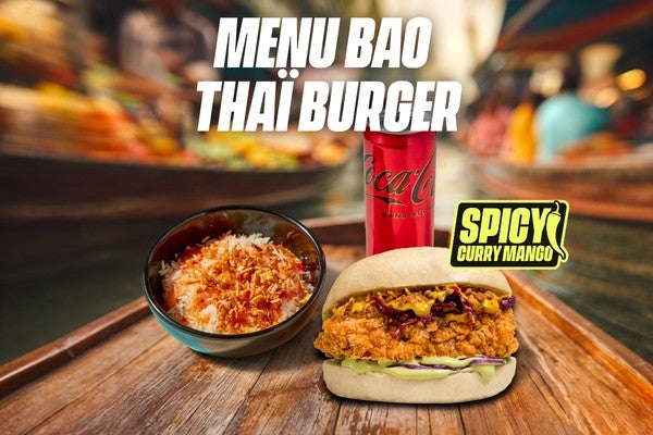 MENU BAO THAÏ BURGER SPICY CURRY MANGO
