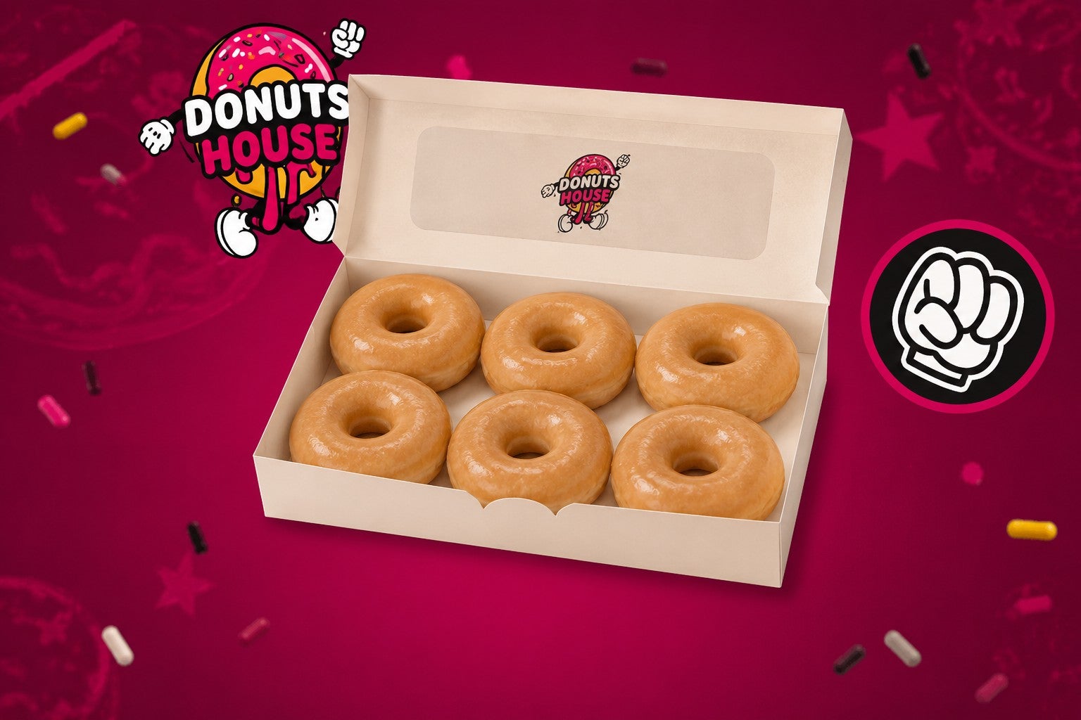 🆕BOX 6 ORIGINAL GLAZED