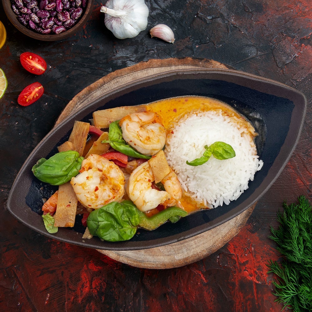 🏮 CREVETTES CURRY ROUGE