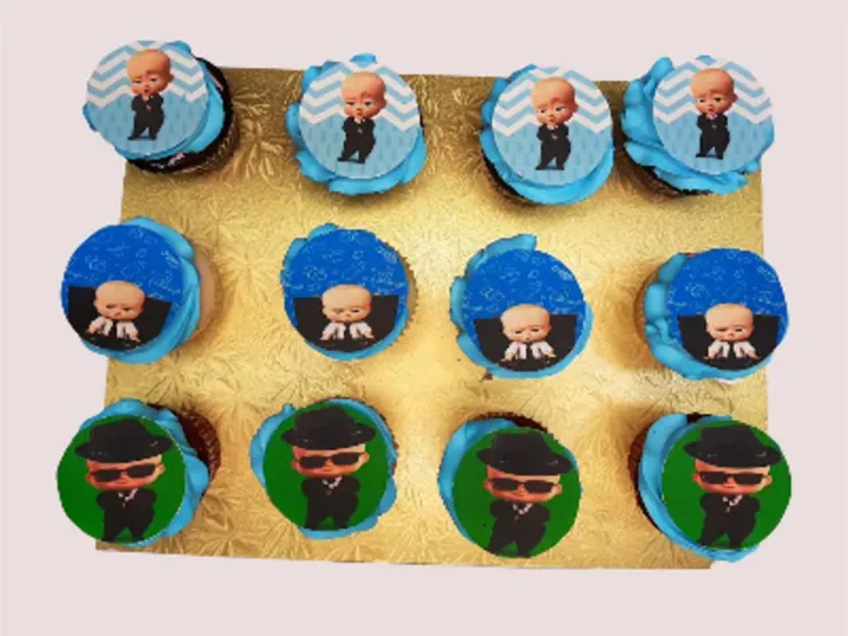 Baby boss cupcakes
