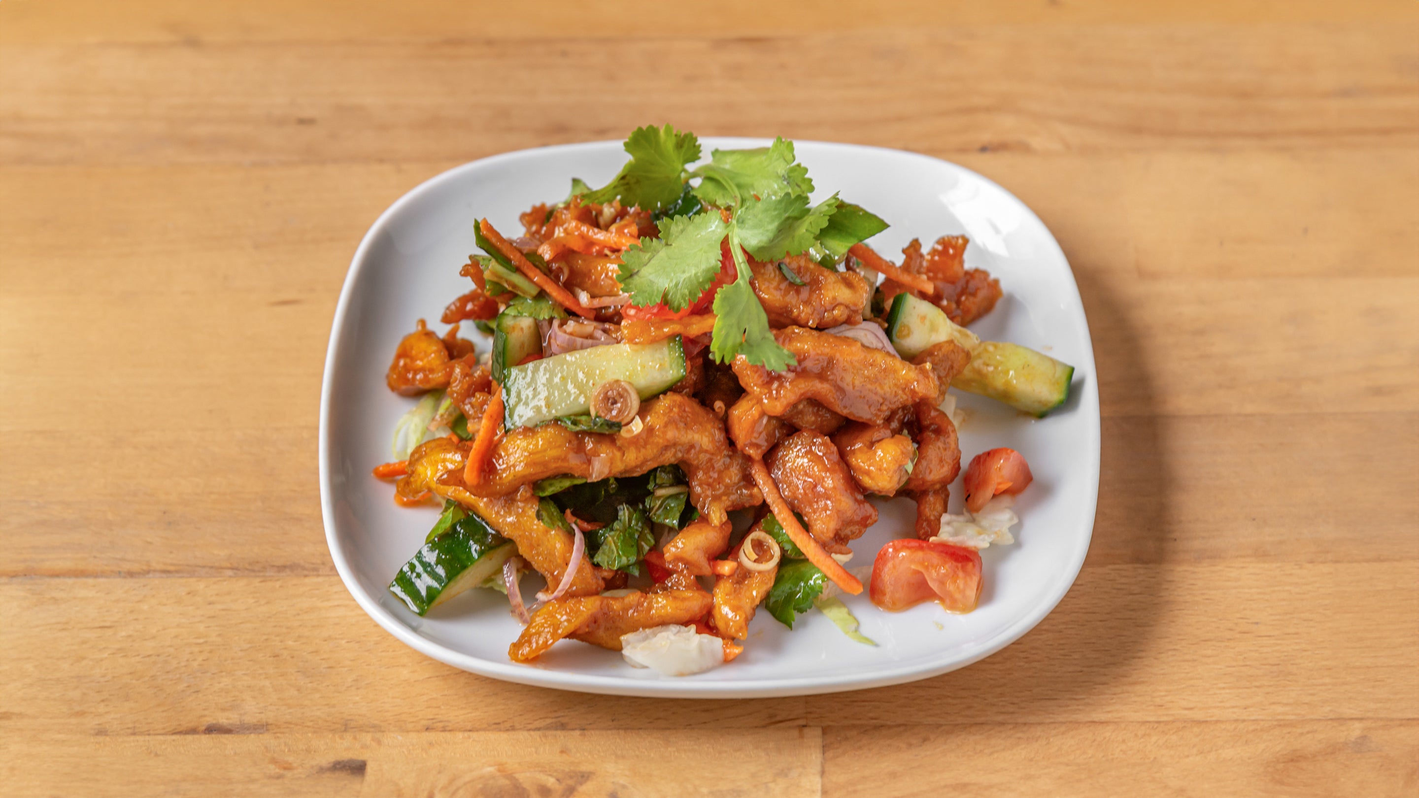🥗SA4 Salade de poulet croustillant à la citronnelle