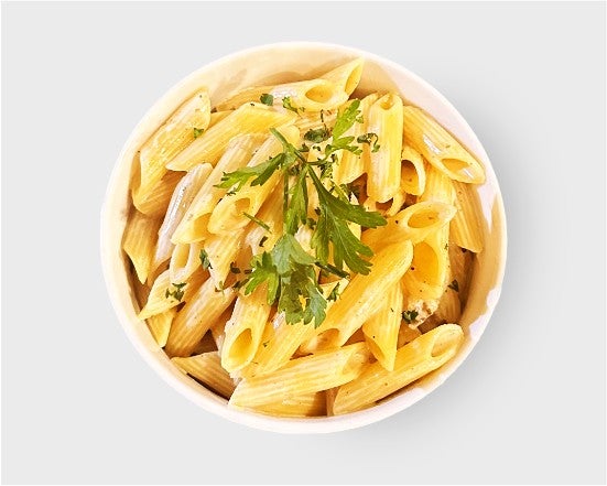Pâtes à la crème.