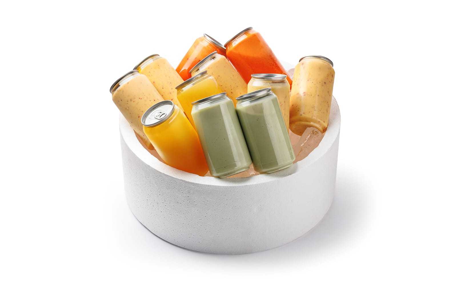 Fresh Juice Box: 10 Cans