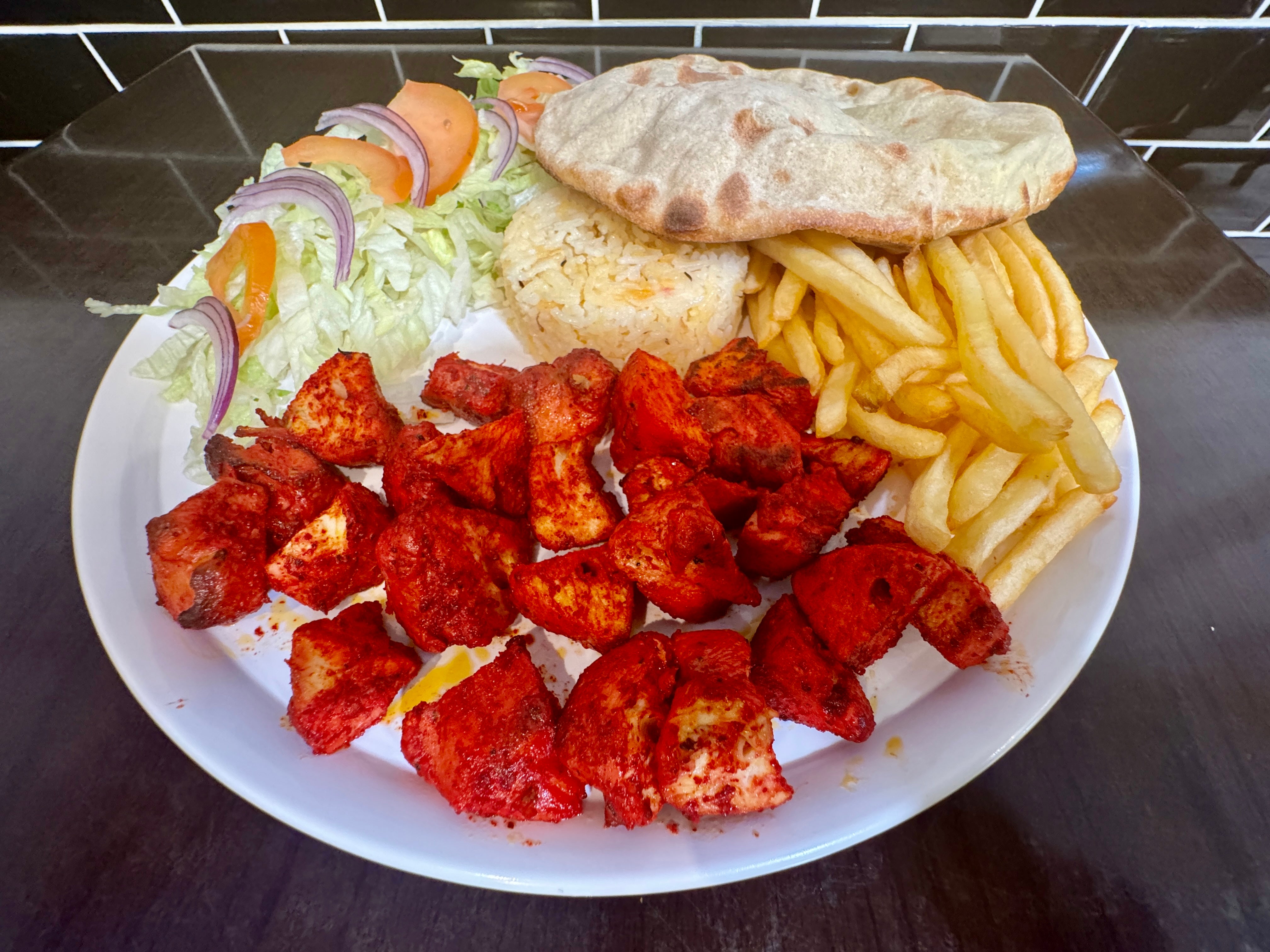 Assiette poulet tikka