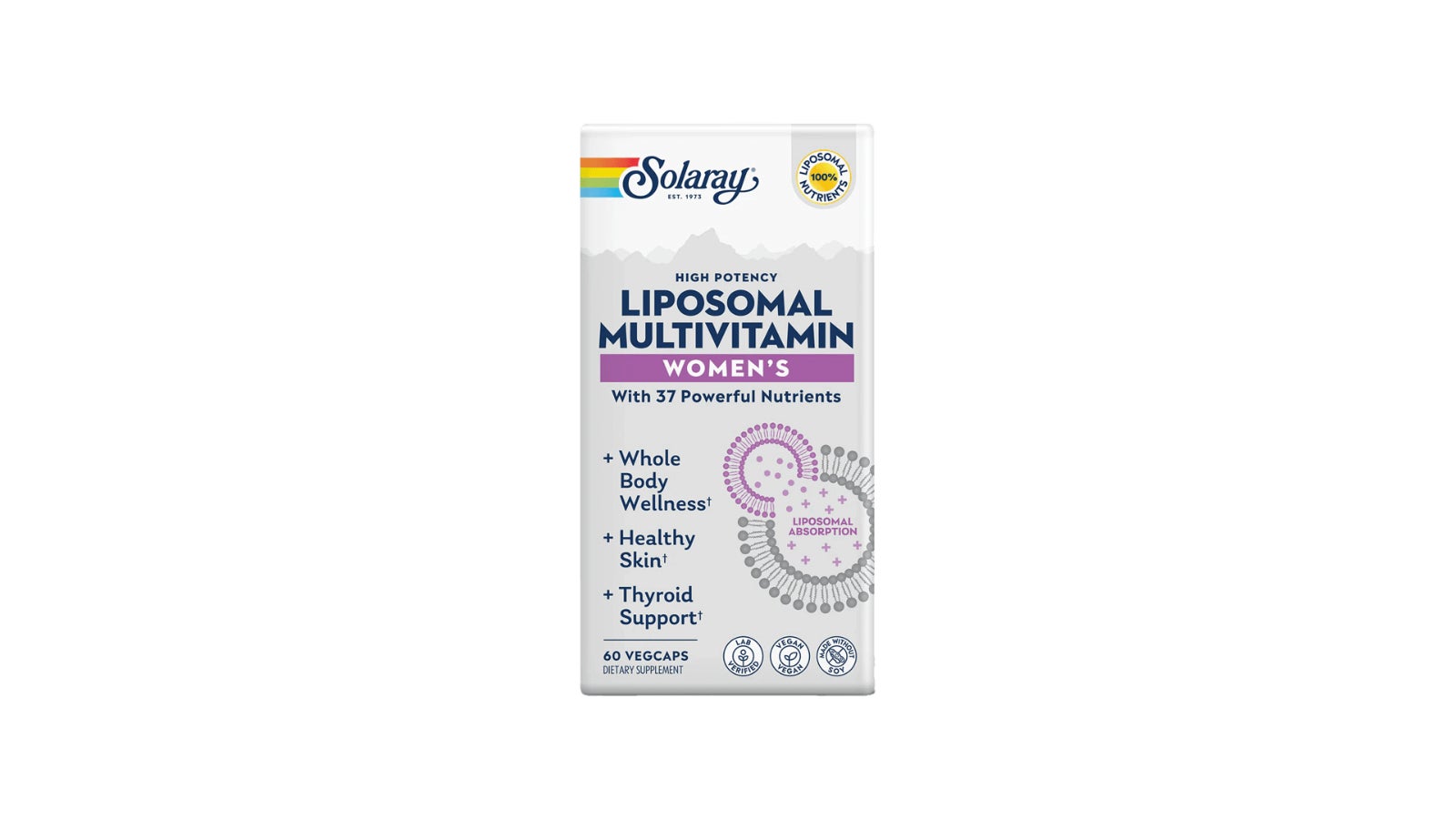 Solaray- Liposomal Multivitamins Women's 60 VegCaps
