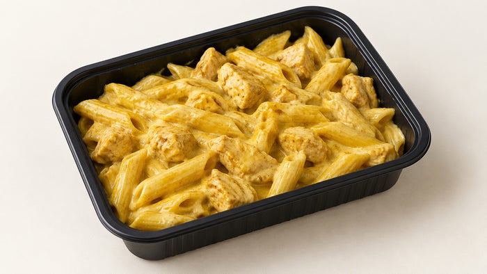 Pâtes Poulet Curry Halal