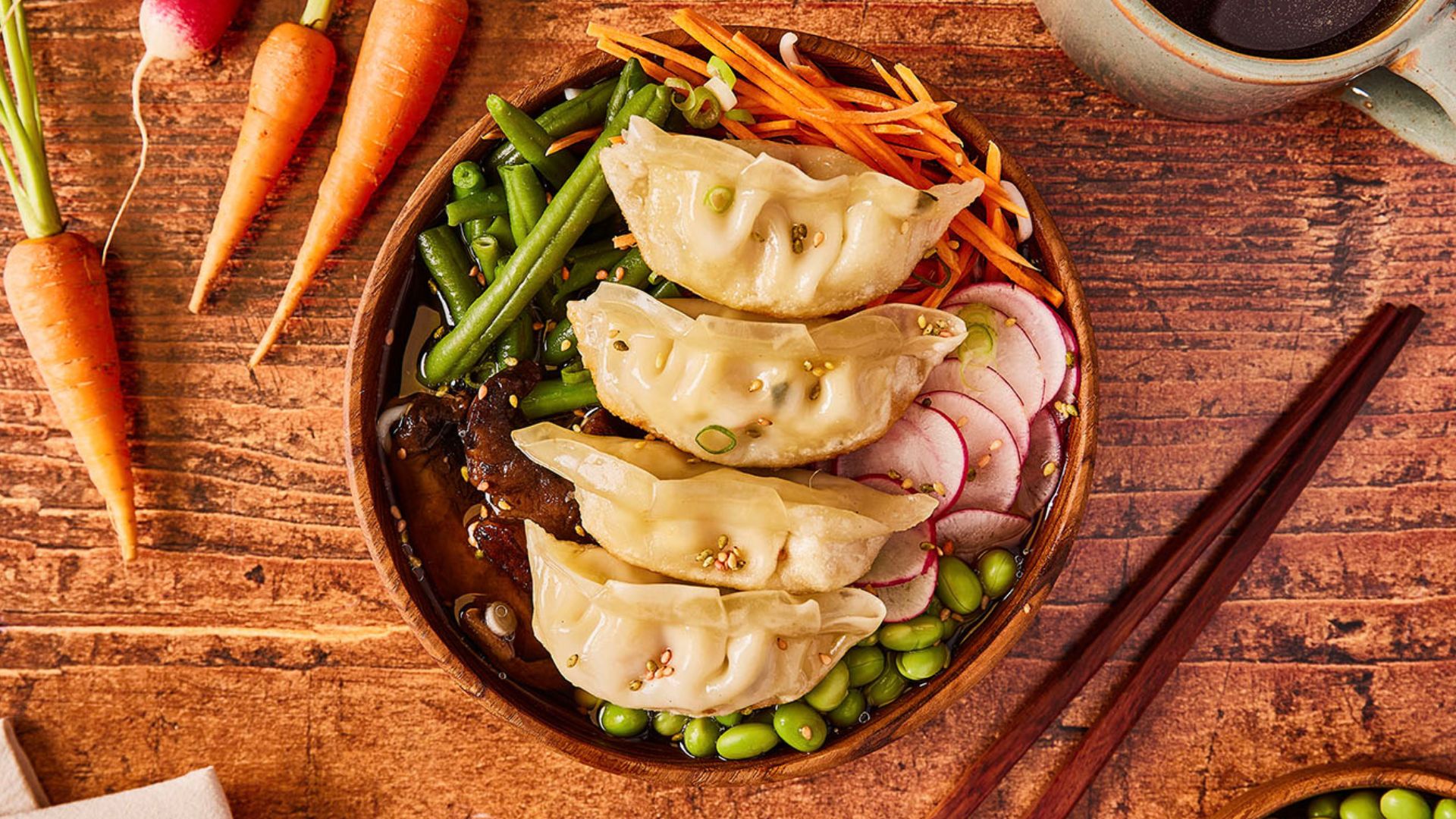 Saimin gyozas poulet