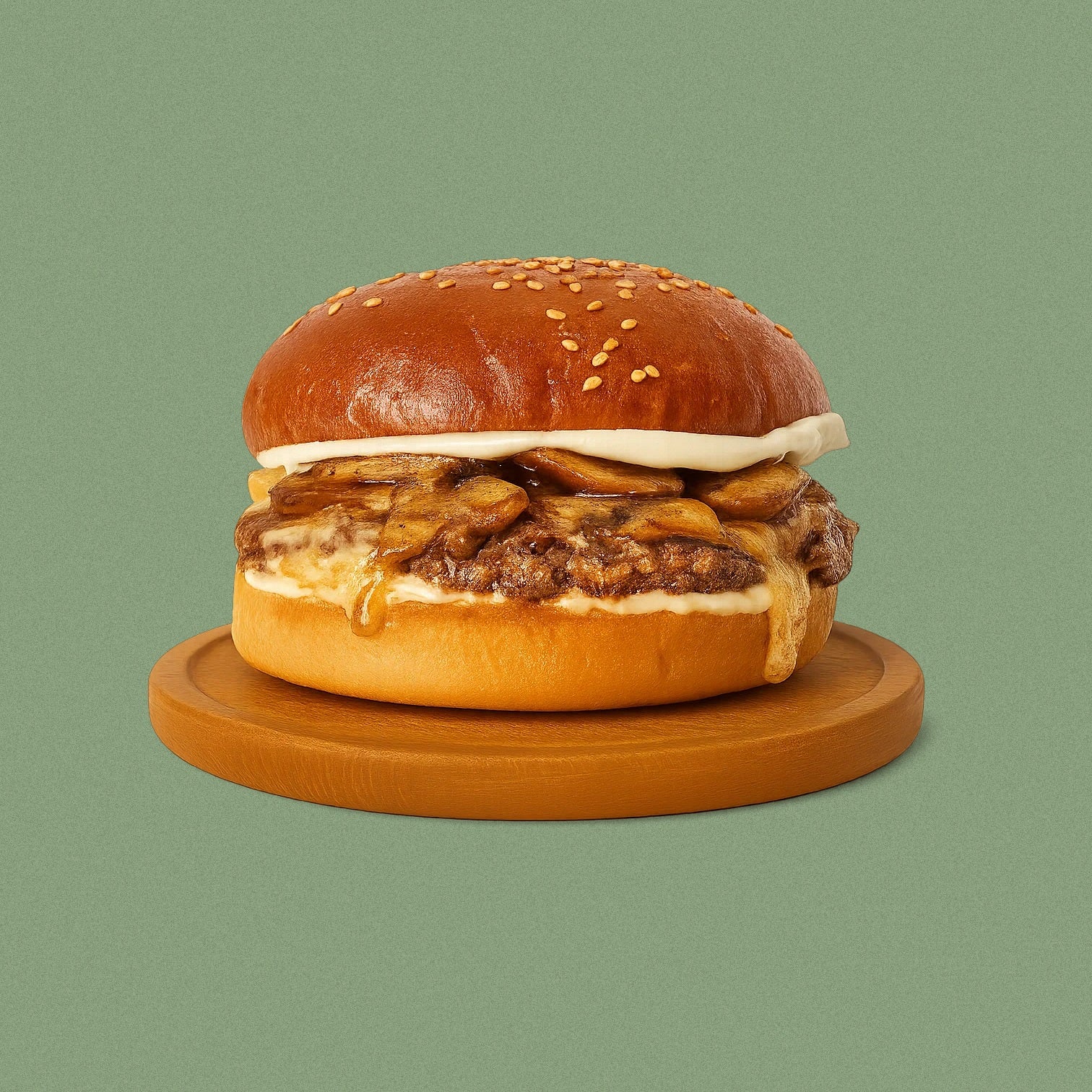 Mushroom and Swiss Burger