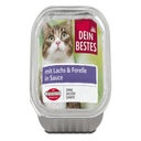 Dein Bestes Pâtée pour chat saumon et truite en sauce