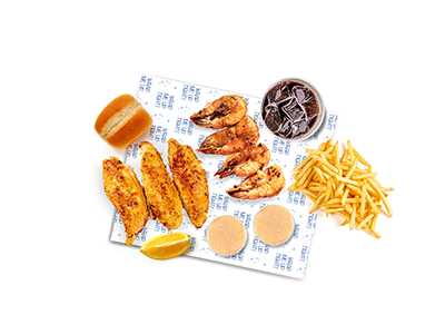 Grilled Fish & Shrimp Regular Meal