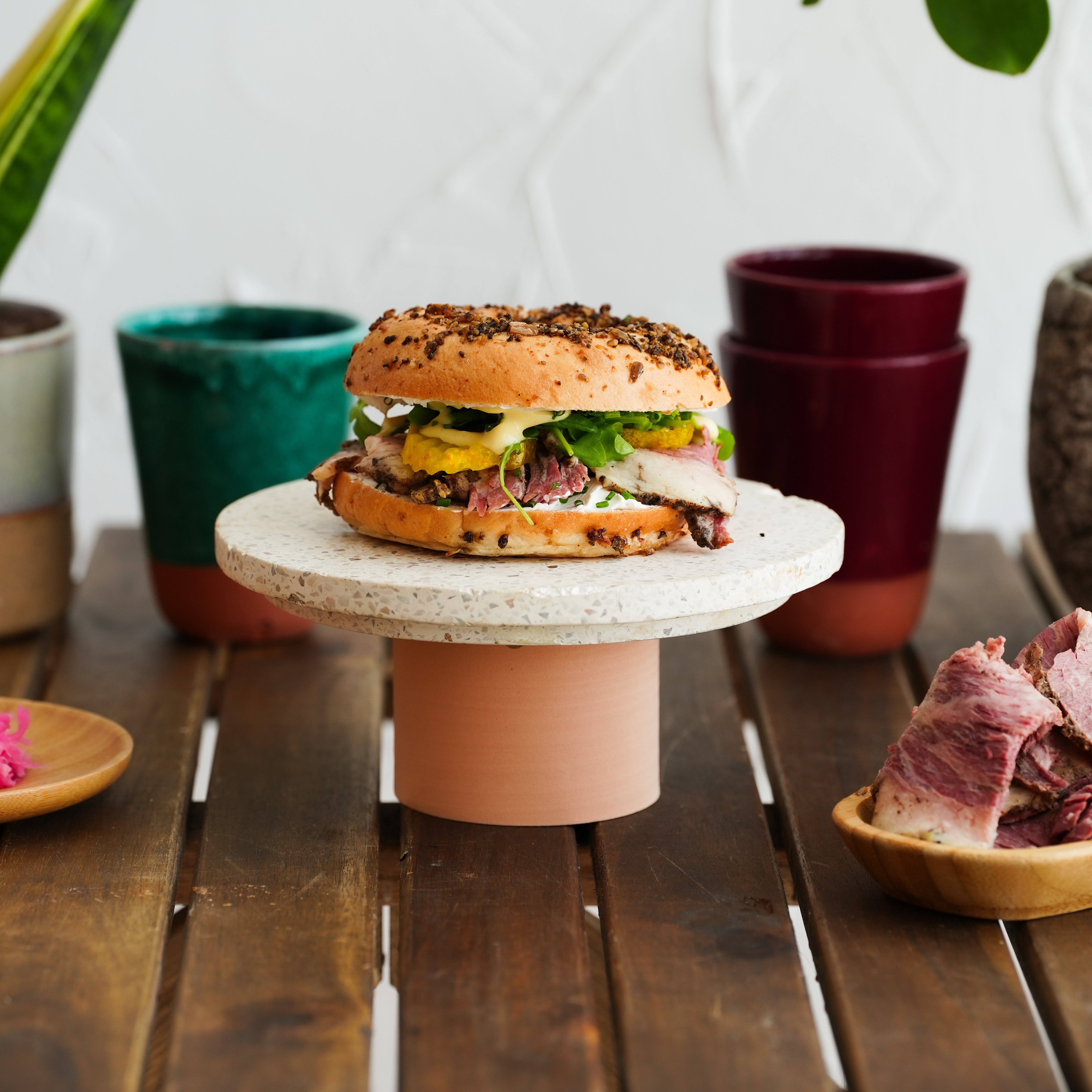 Pastrami & Cheese Bagel