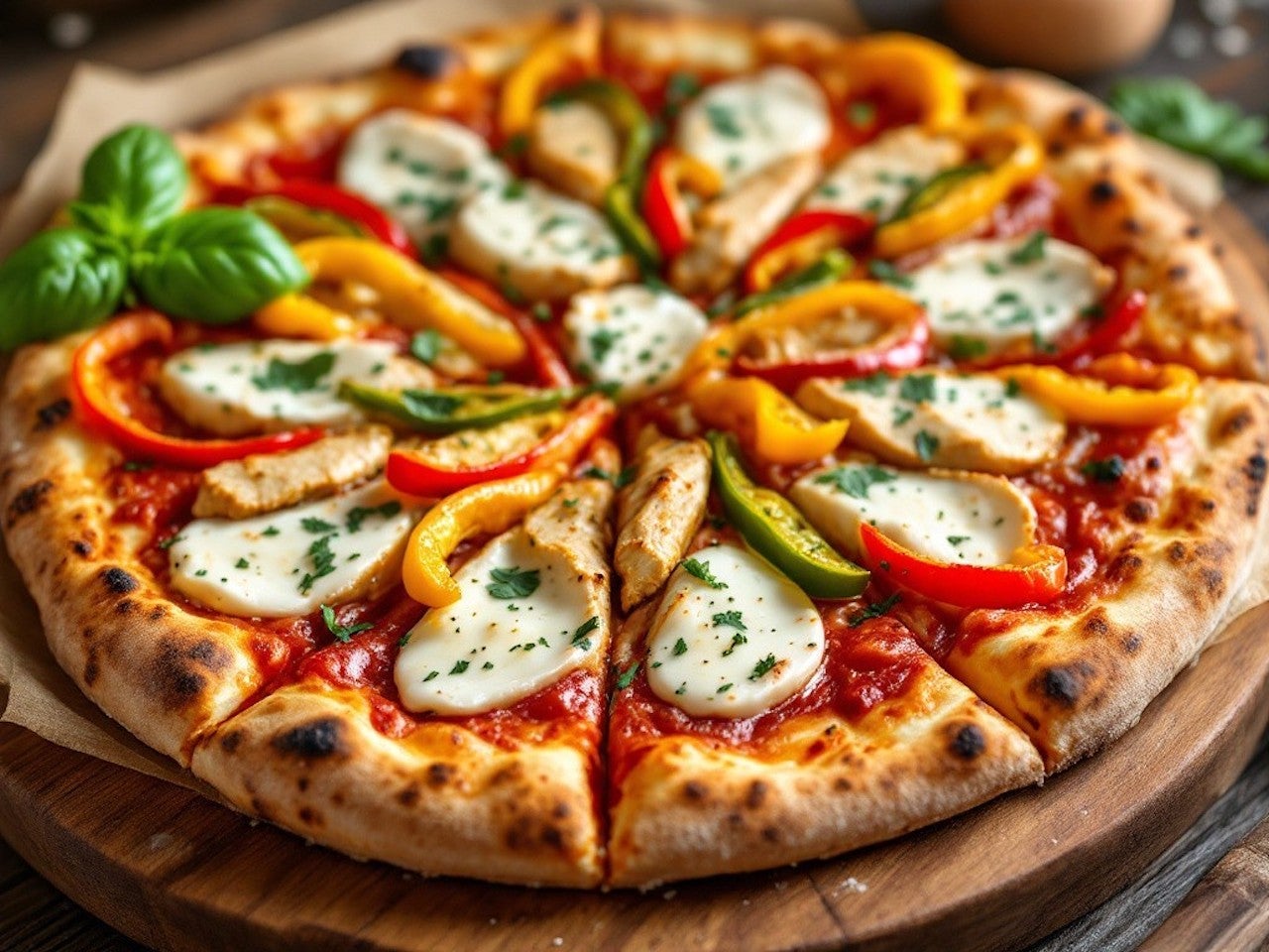 Pizza Indienne 🍅 🧀 🍗