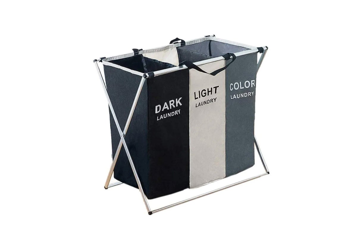 3 Compartment Laundry Basket By Taw9eel Essentials