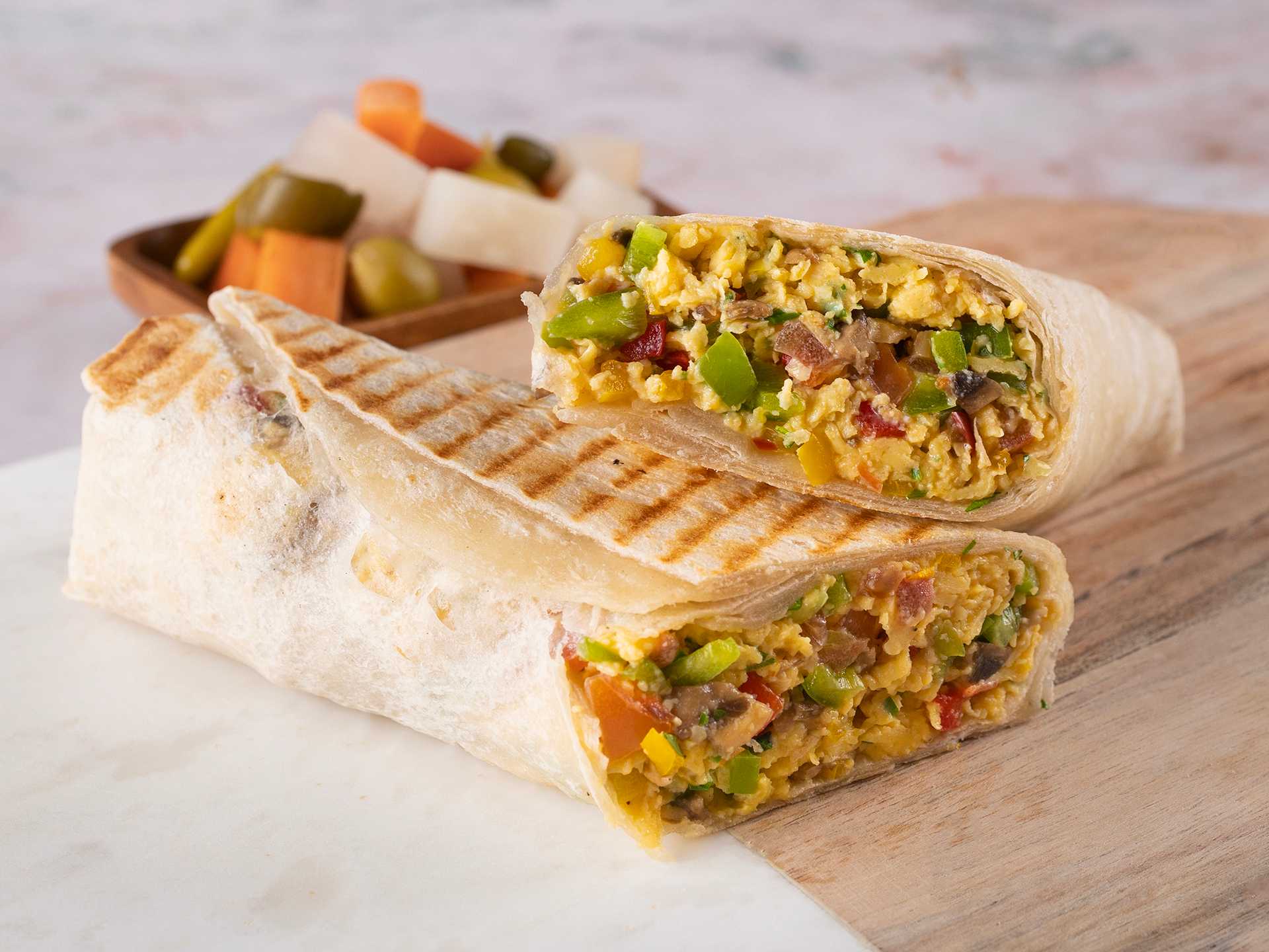 Egg and Veggie Sandwich