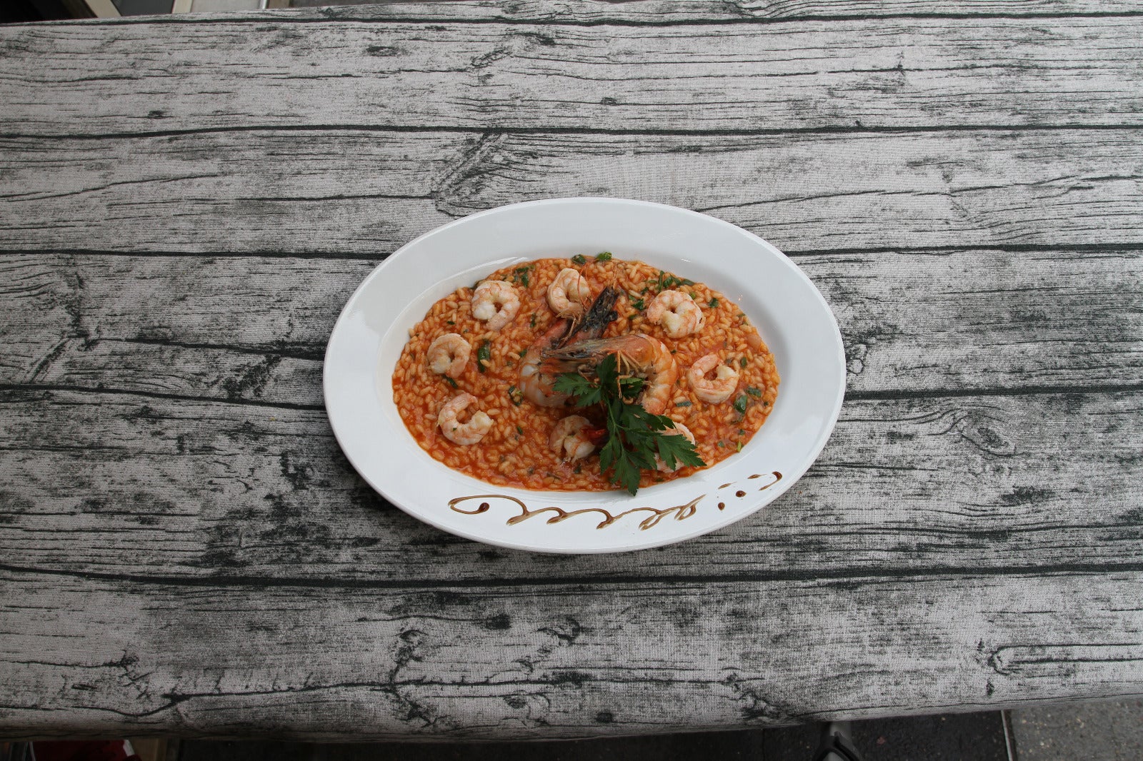 Risotto aux scampis et gambas