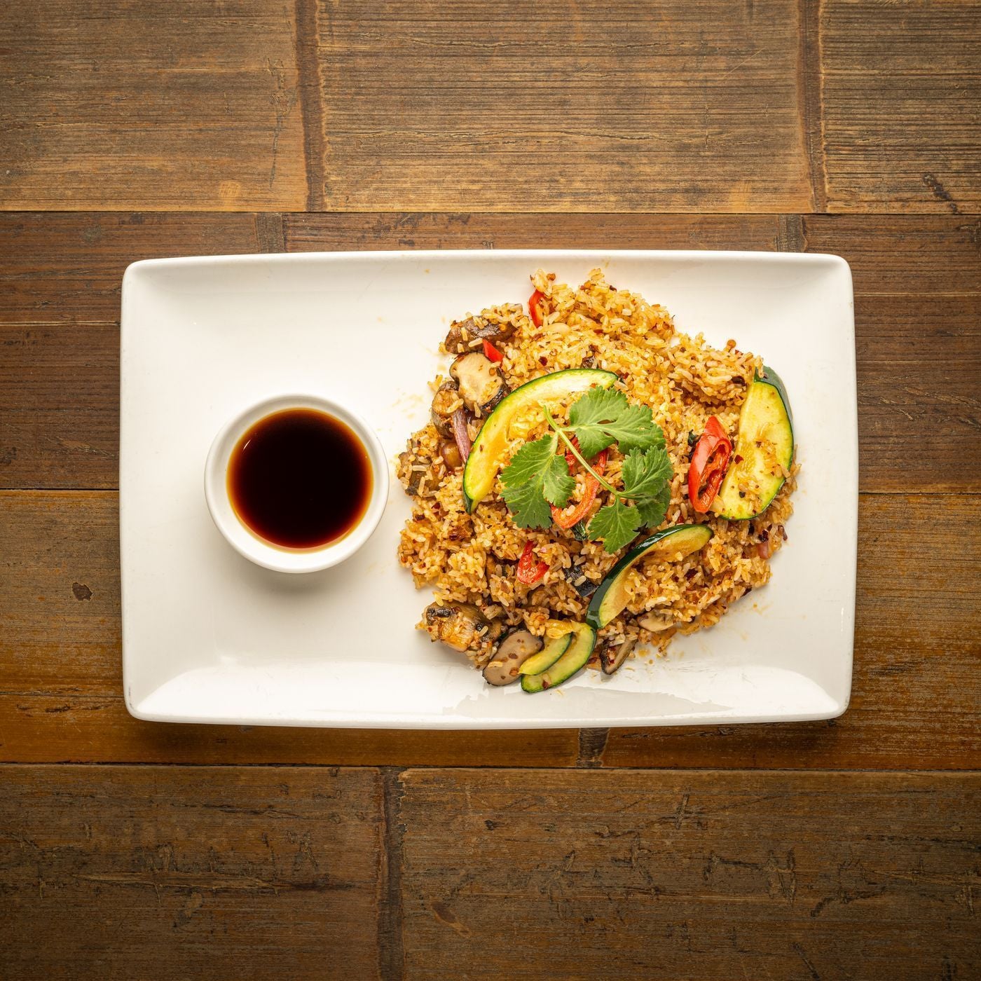 Shiitake & Thai basil wok-fried rice