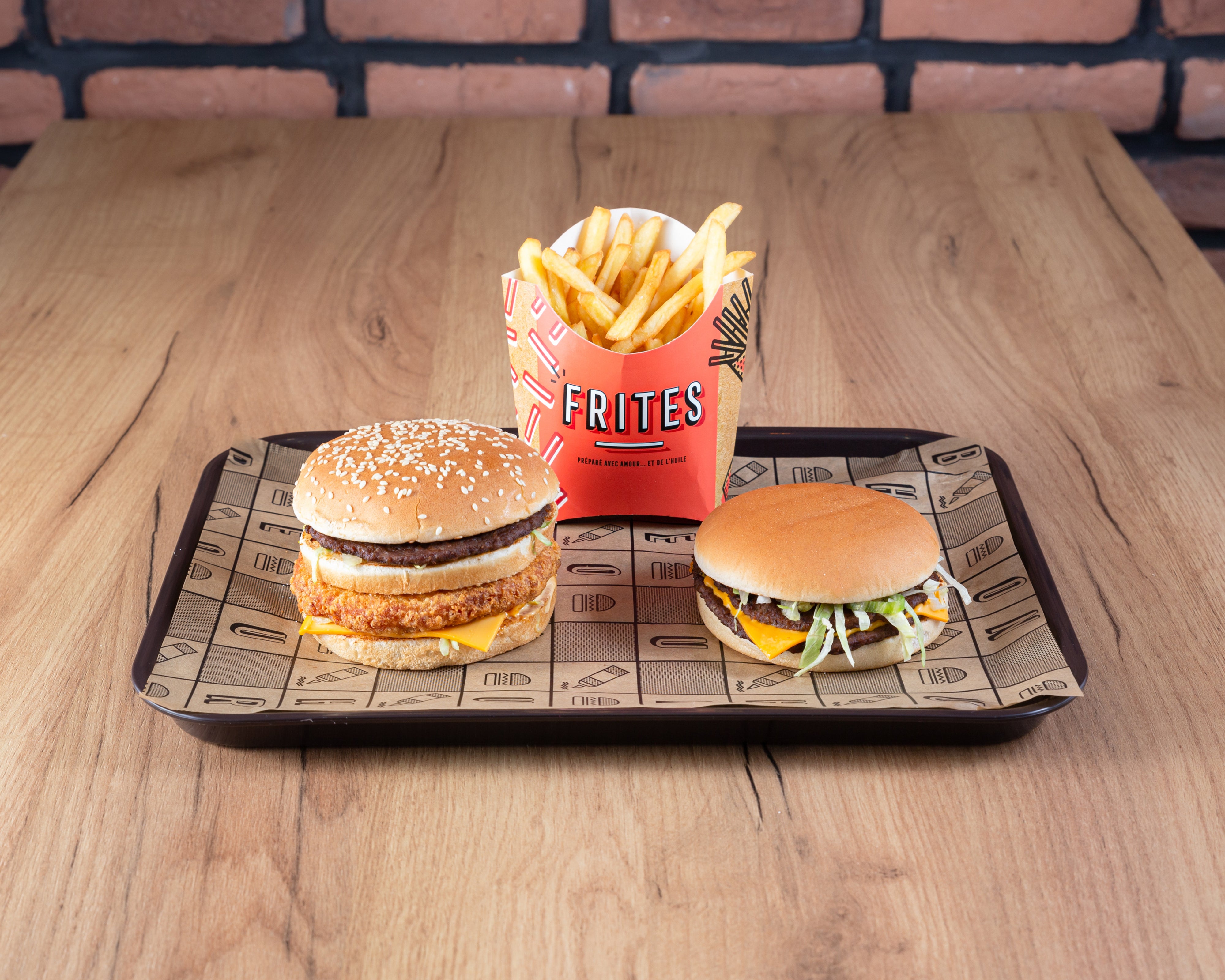 Menu B-8 burger