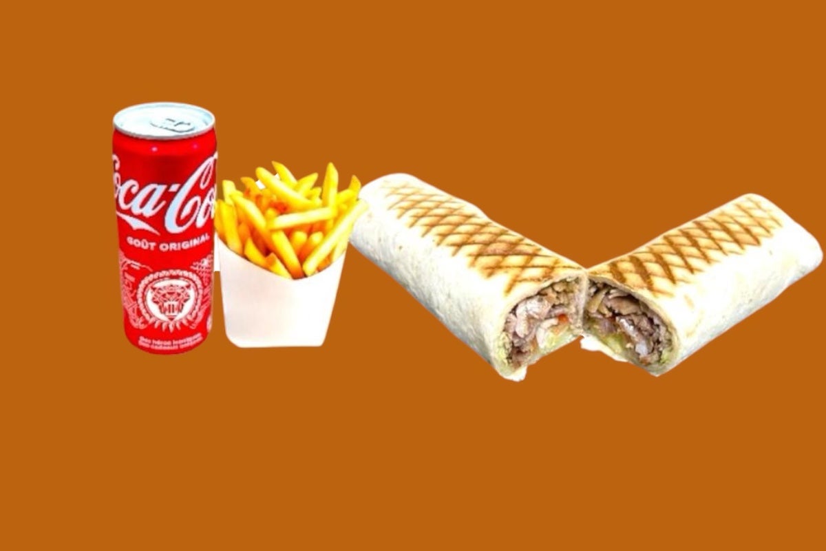 Galette Kebab frites + boisson T N roll